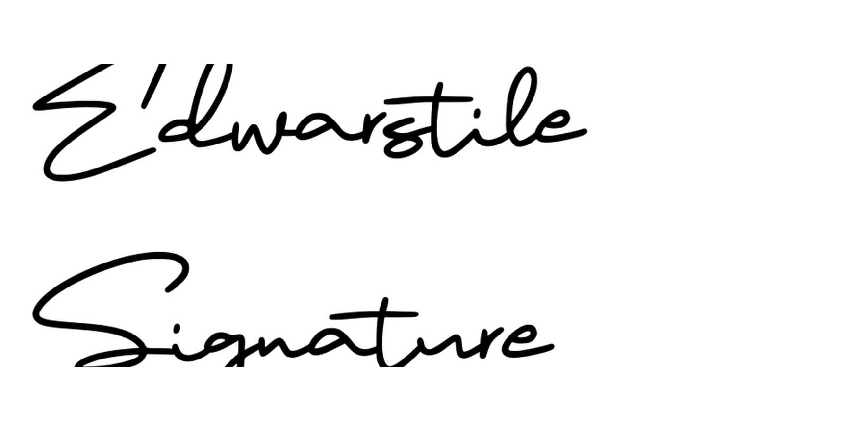 Edwarstile Signature in use - Fonts In Use
