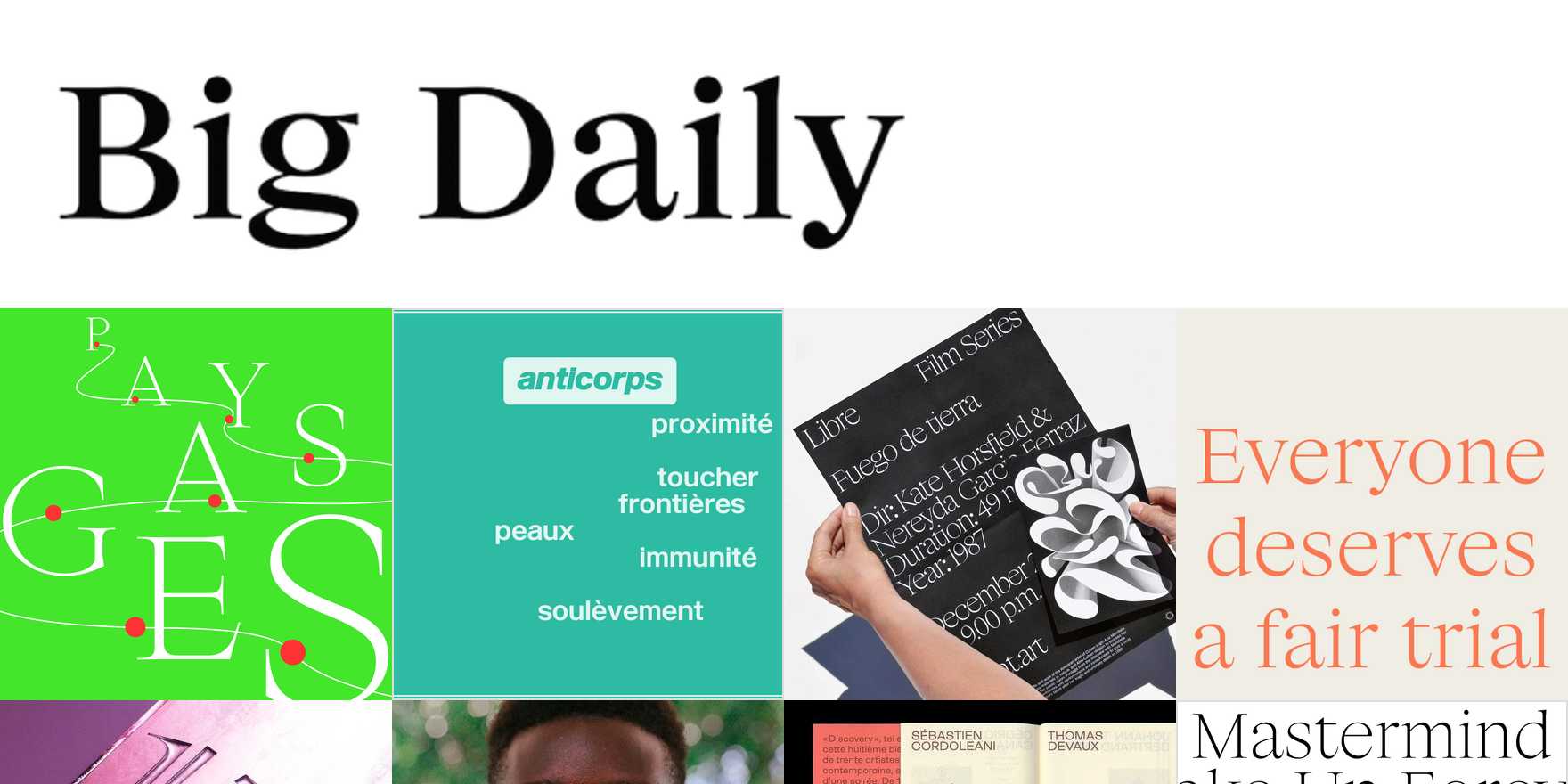 Big Daily in use - Fonts In Use