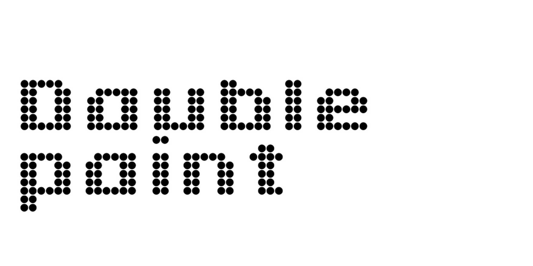 Doublepoint in use - Fonts In Use
