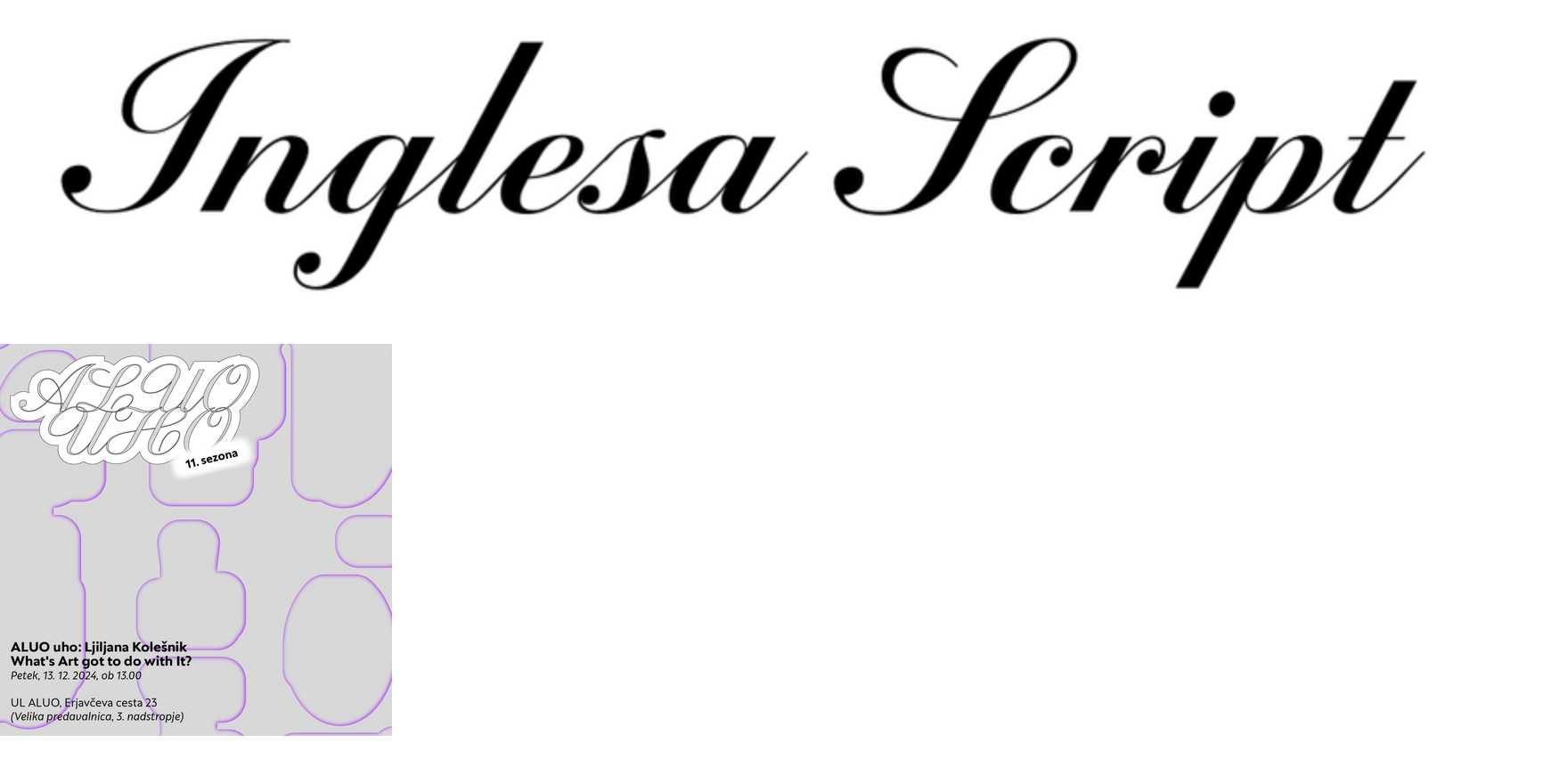 Inglesa Script in use - Fonts In Use