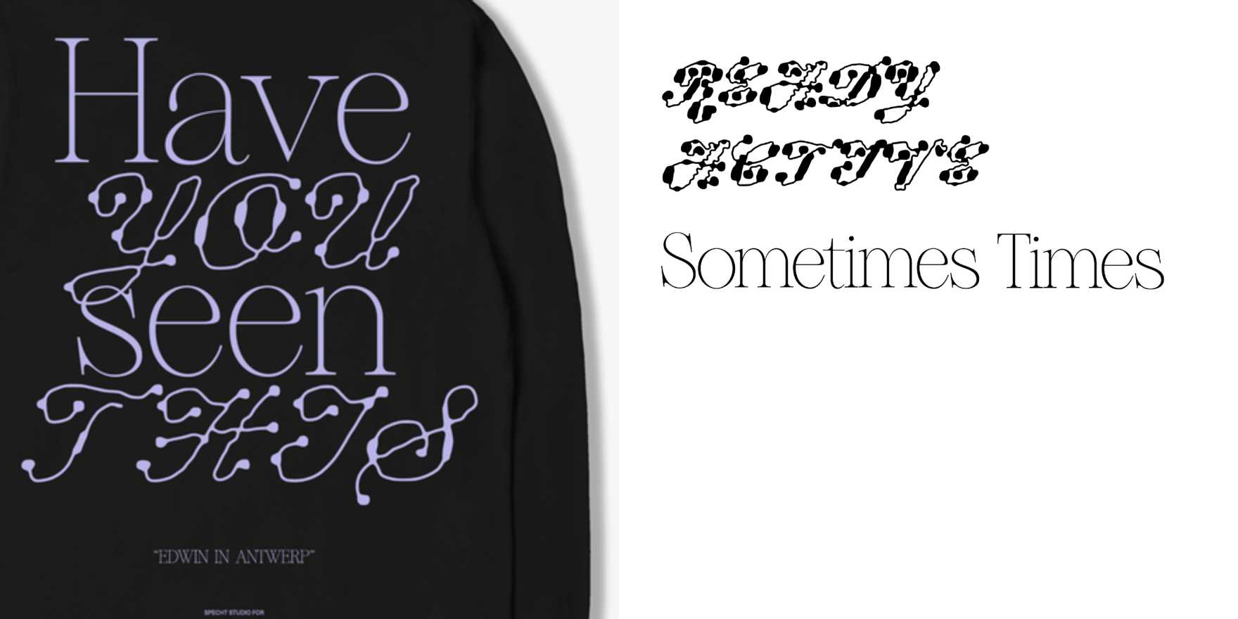 Edwin Antwerp store opening - Fonts In Use