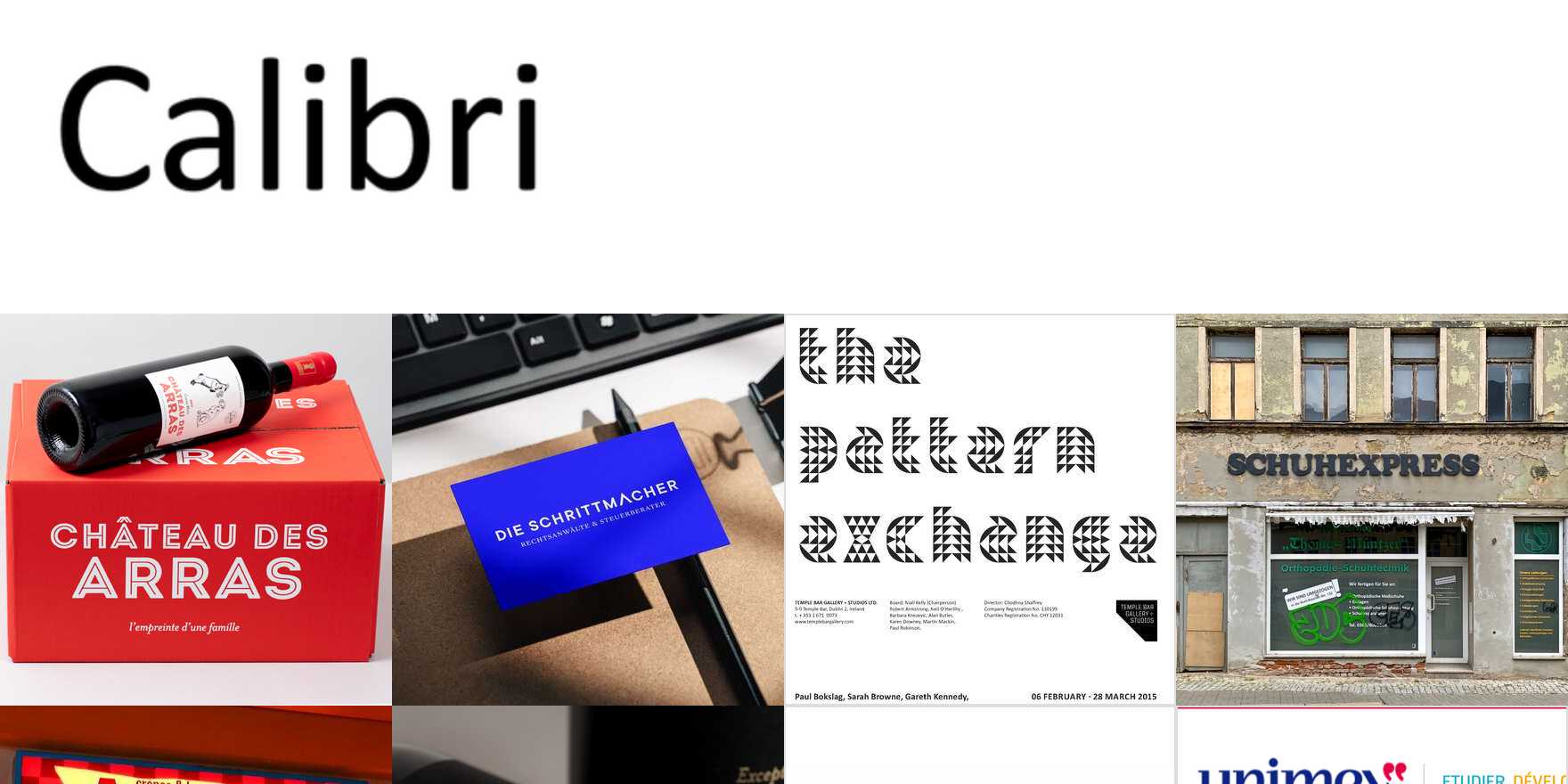 Calibri in use - Fonts In Use