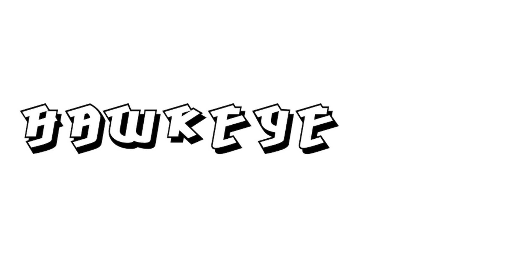 Hawkeye in use - Fonts In Use