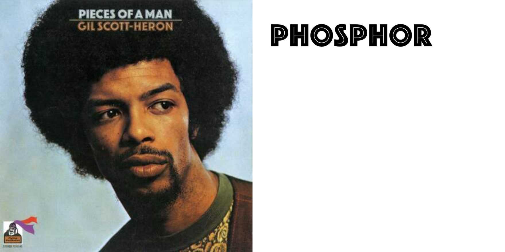Gil Scott-Heron – Pieces of a Man album art - Fonts In Use
