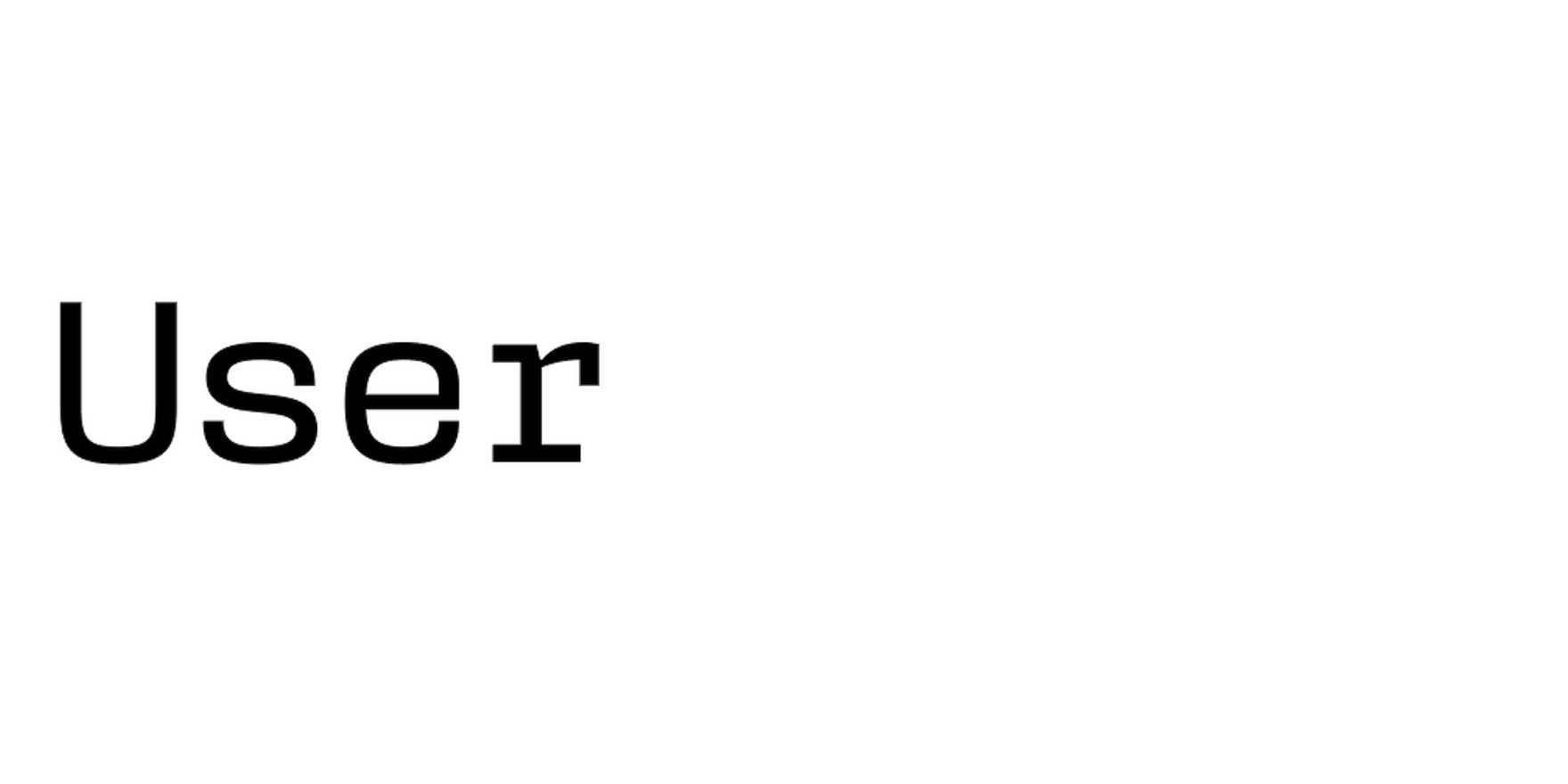 User in use - Fonts In Use