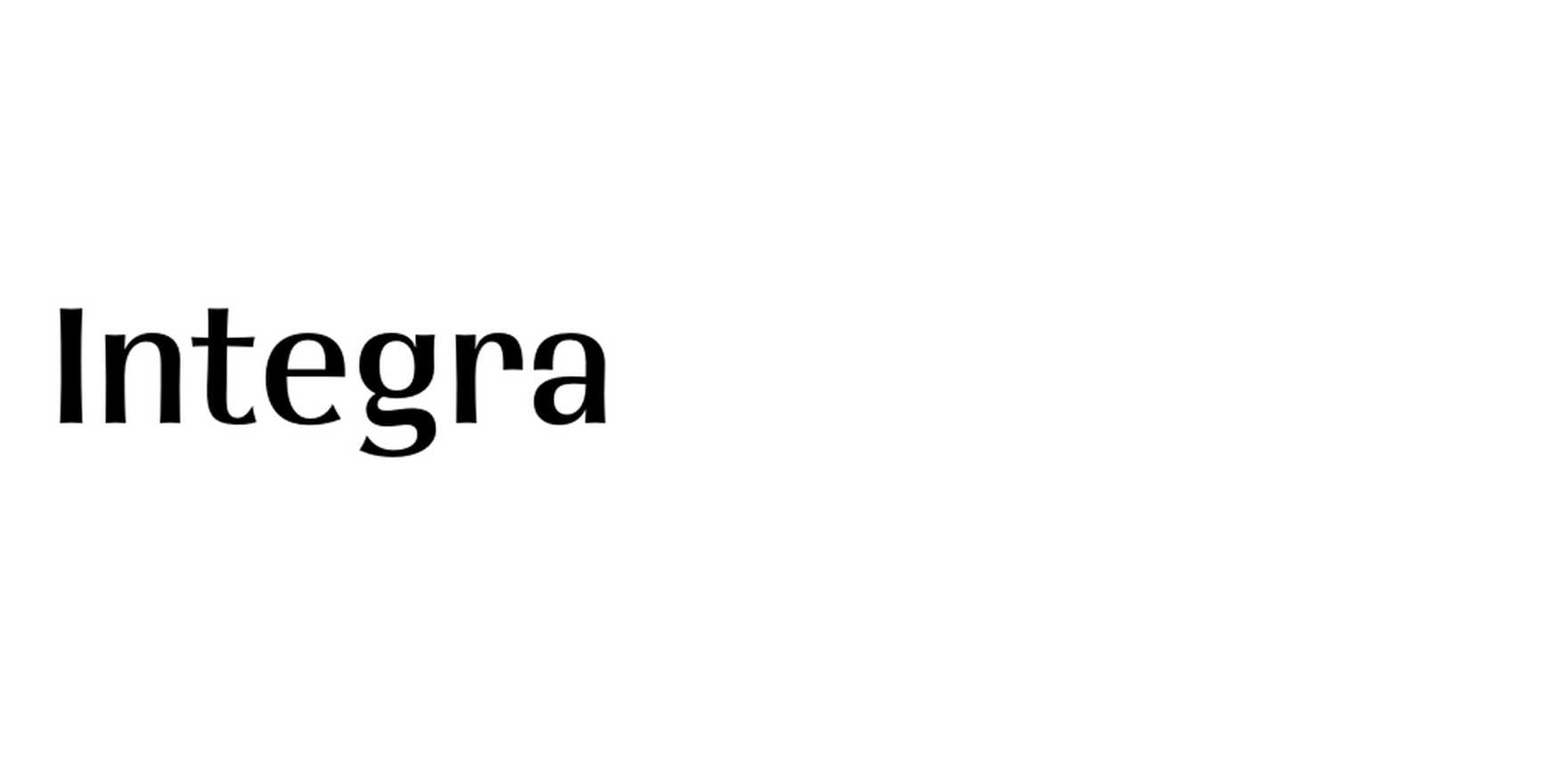Integra in use - Fonts In Use