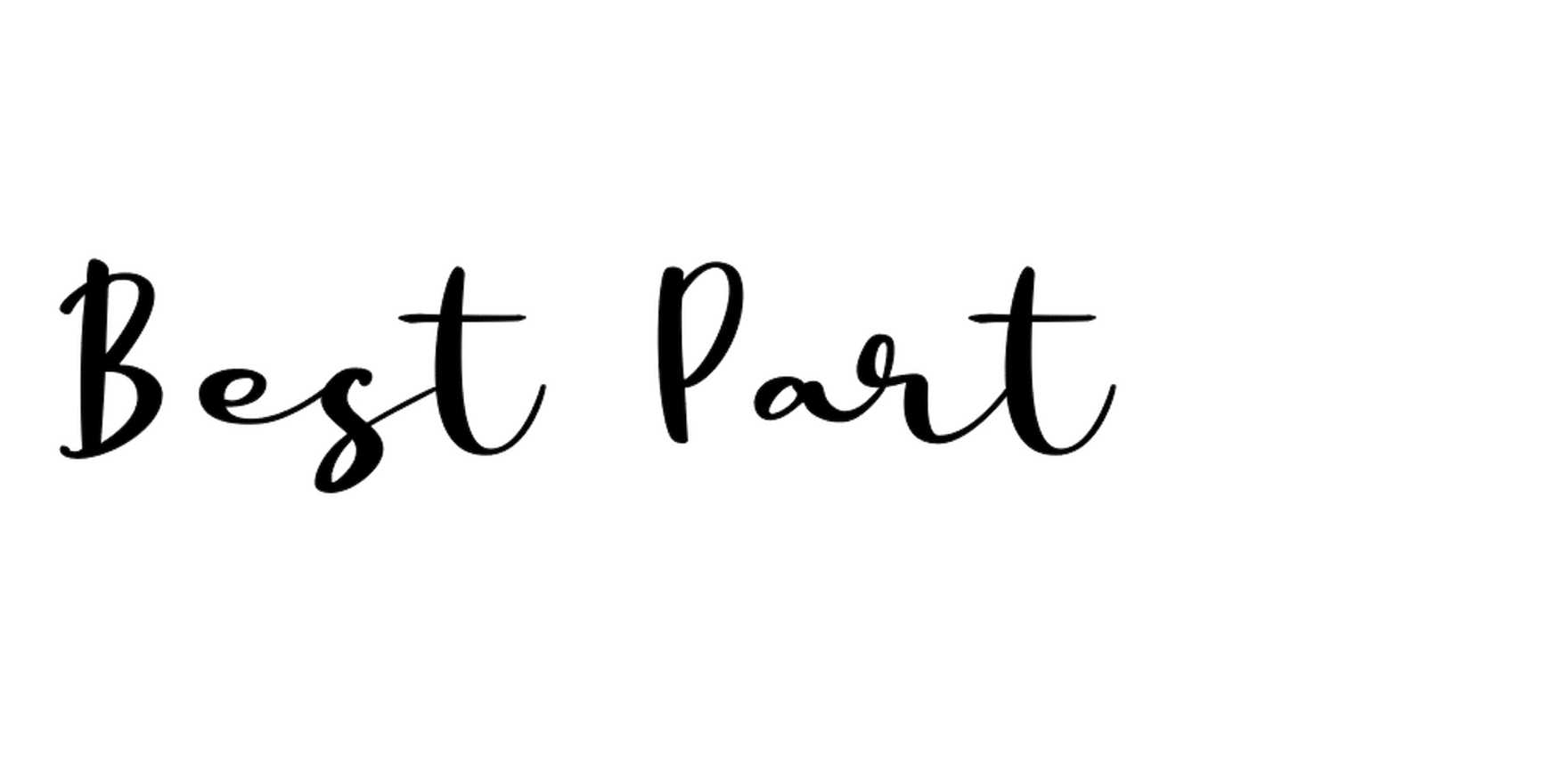 Best Part in use - Fonts In Use