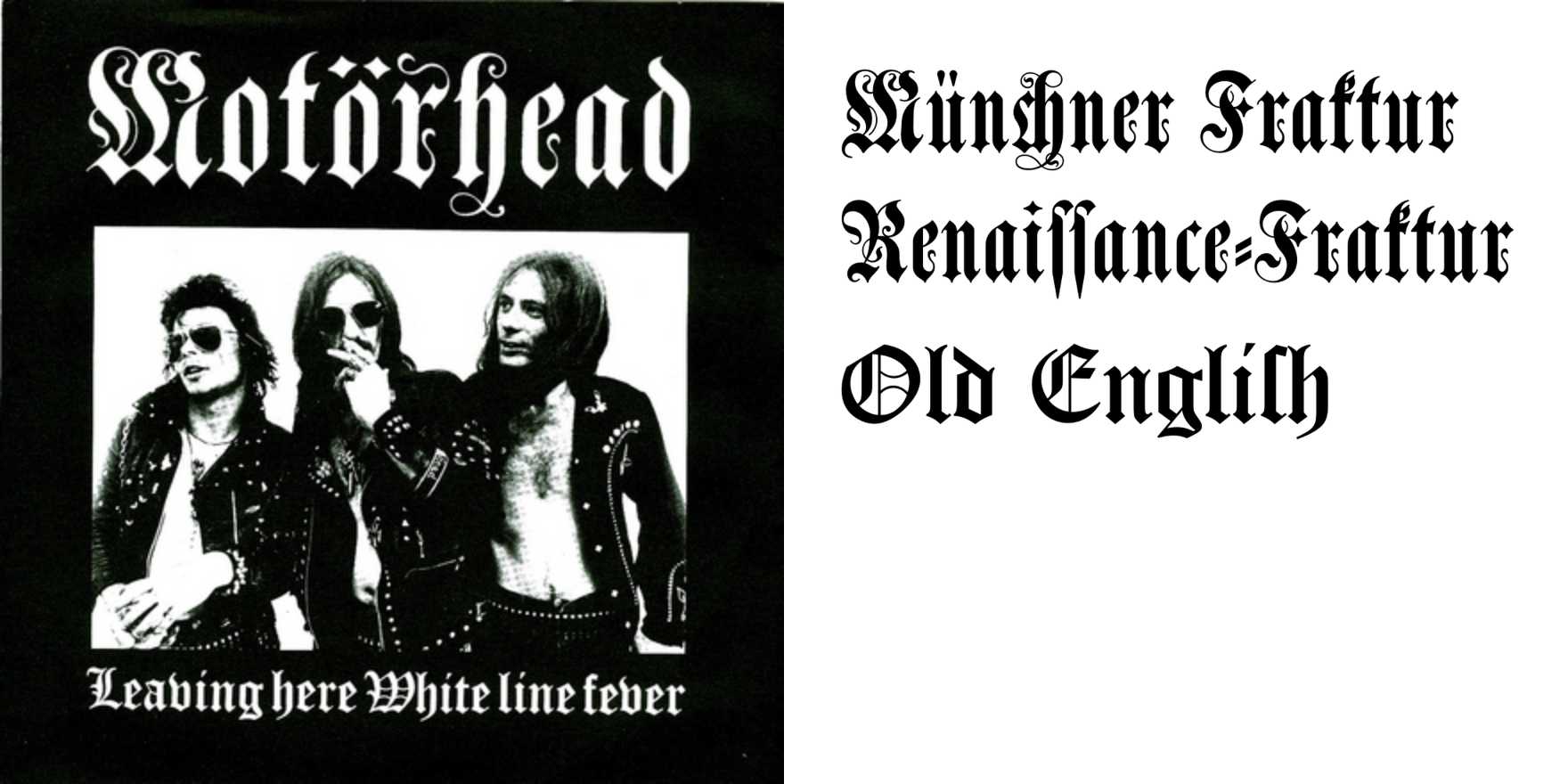 Motörhead – “Leaving Here” / “White Line Fever” single cover 