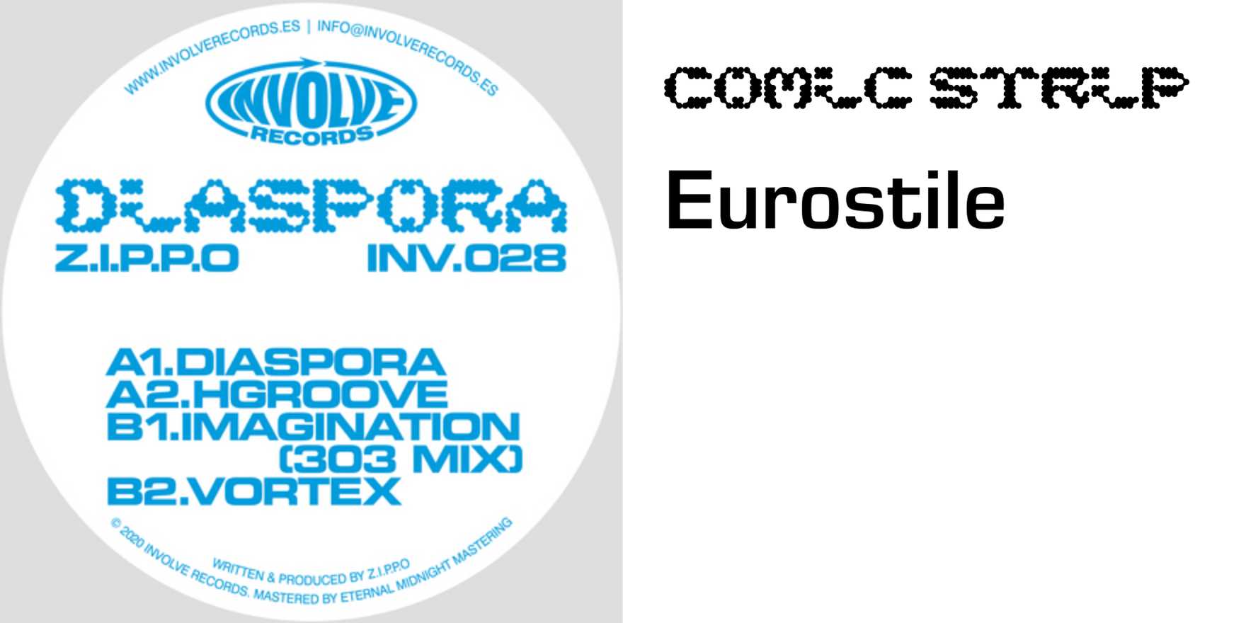 Z.I.P.P.O – Diaspora EP - Fonts In Use