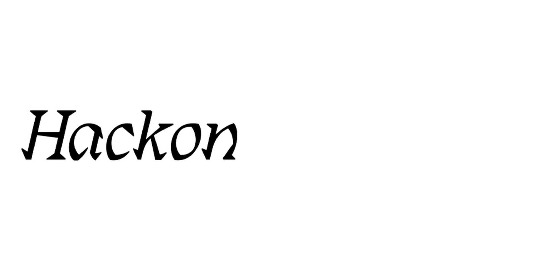 Hackon in use - Fonts In Use