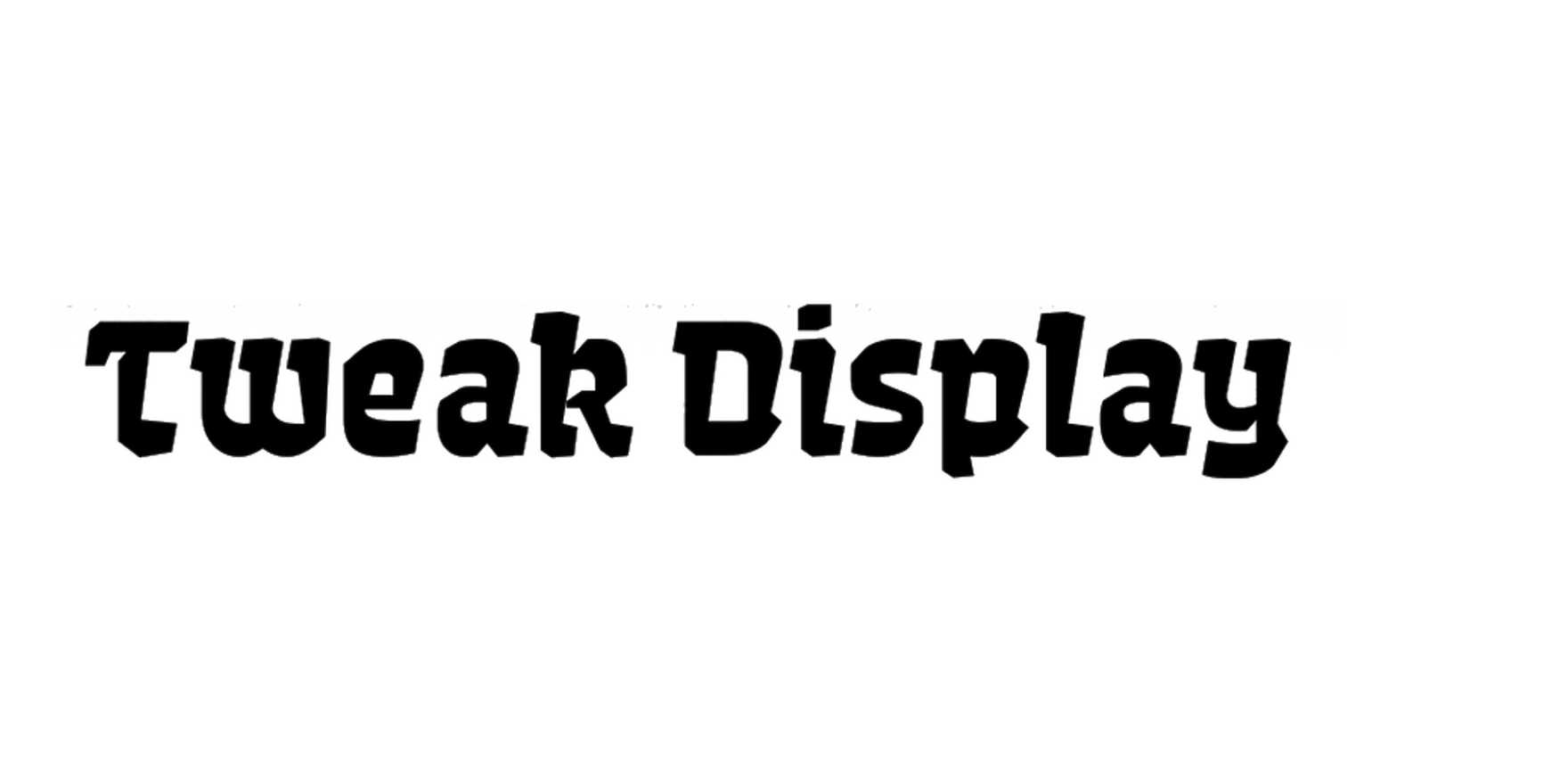 Tweak Display in use - Fonts In Use
