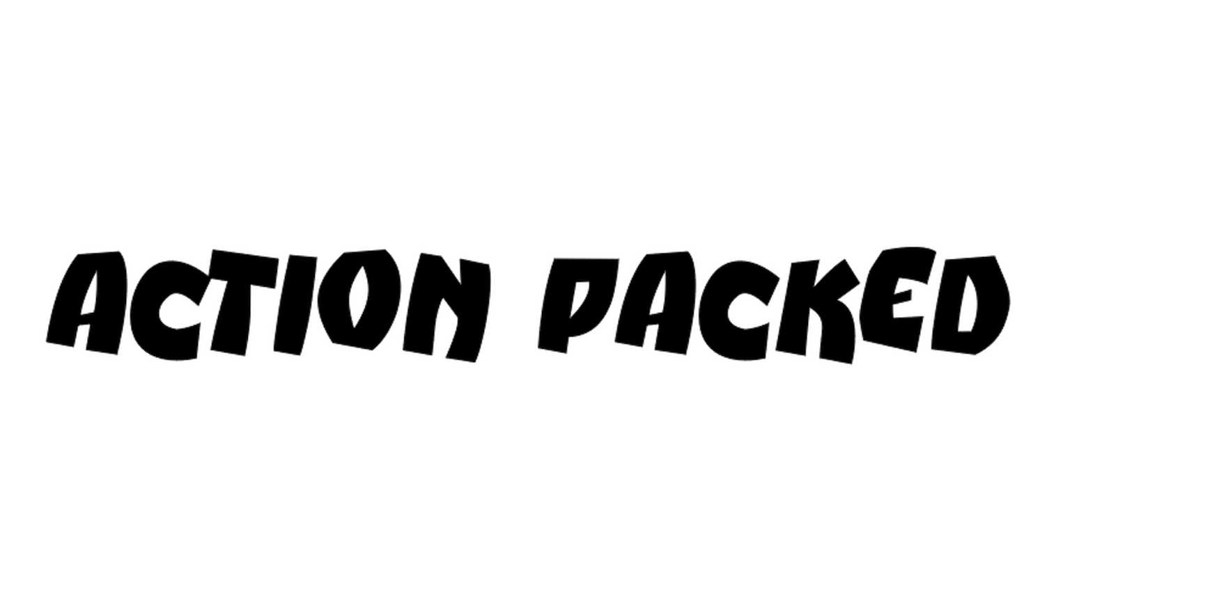 Action Packed in use - Fonts In Use