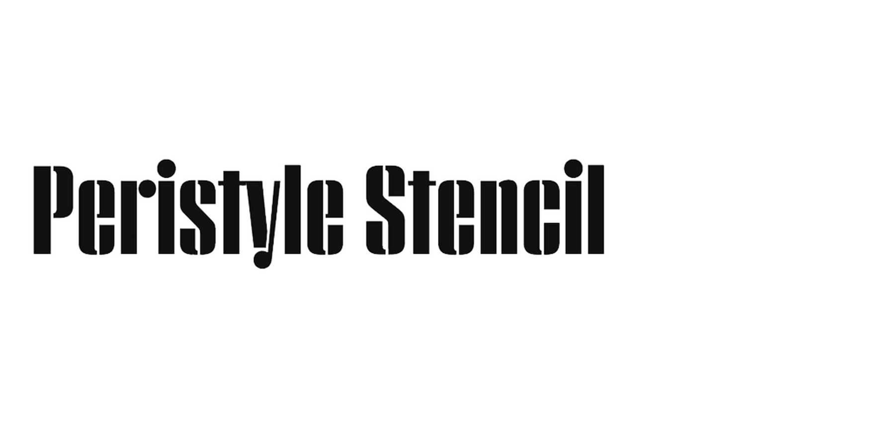 Peristyle Stencil in use - Fonts In Use