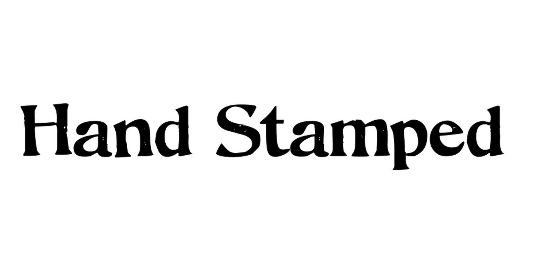Hand Stamped JNL in use - Fonts In Use