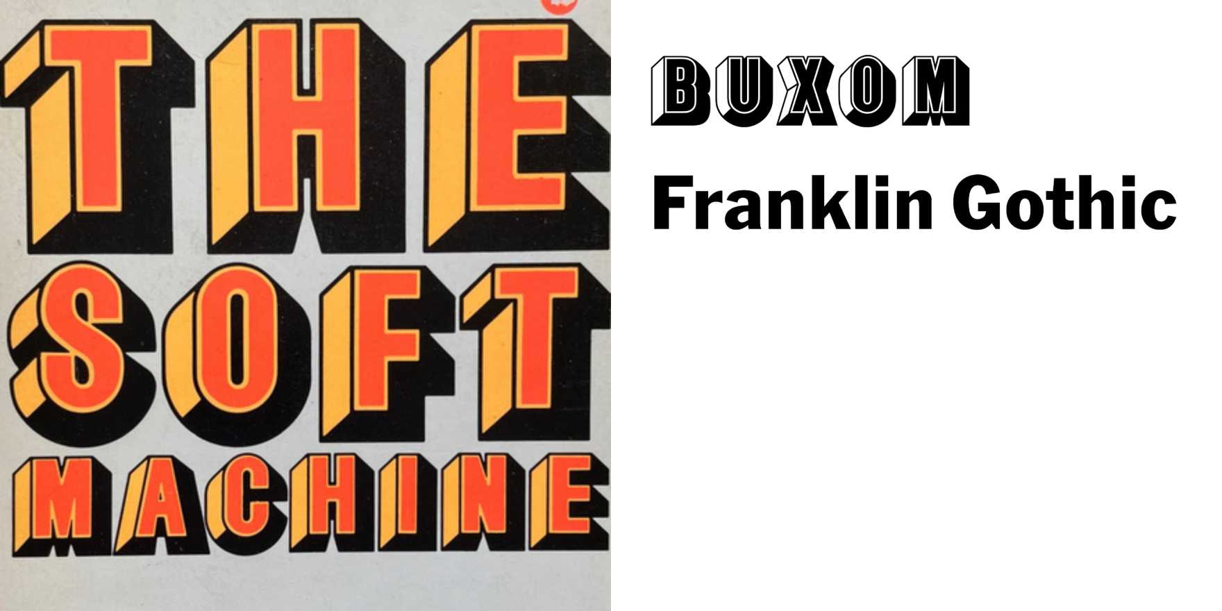 The Soft Machine by William Burroughs (Corgi Books) - Fonts In Use