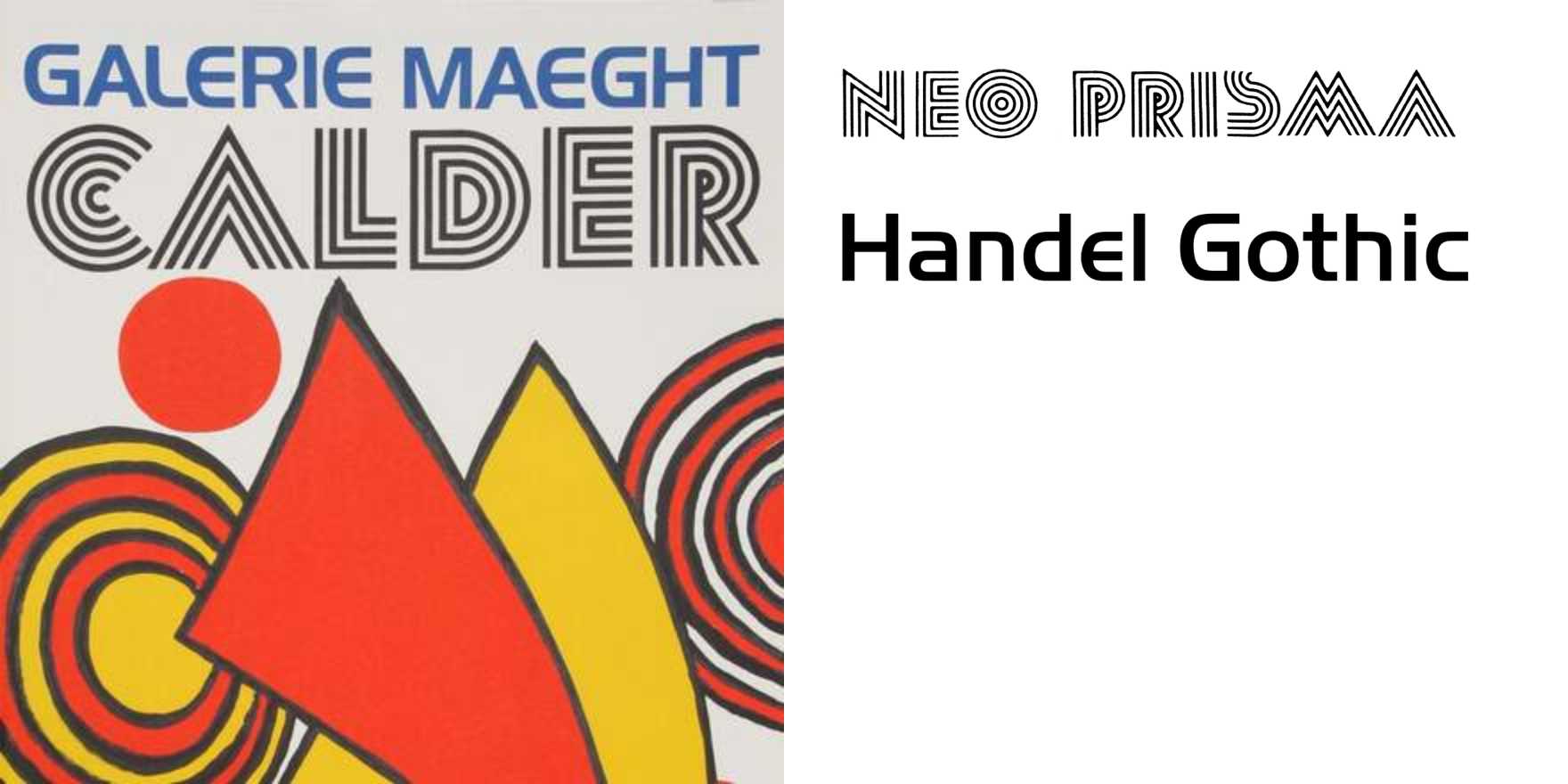 Calder at Galerie Maeght exhibition poster - Fonts In Use