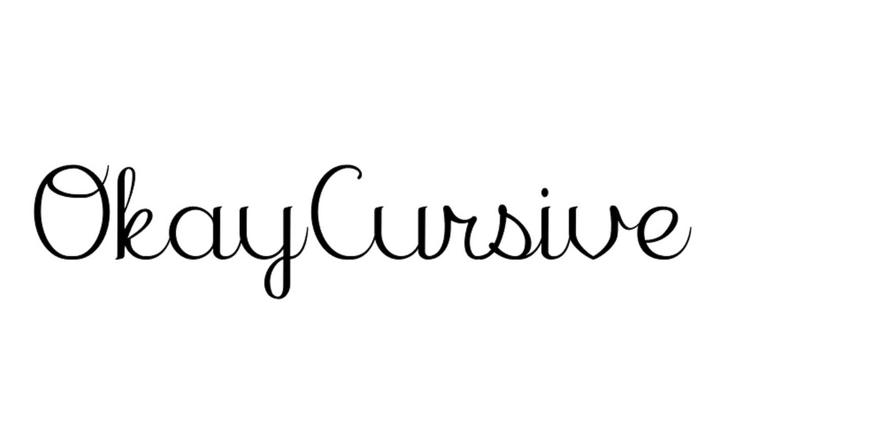 OkayCursive in use - Fonts In Use