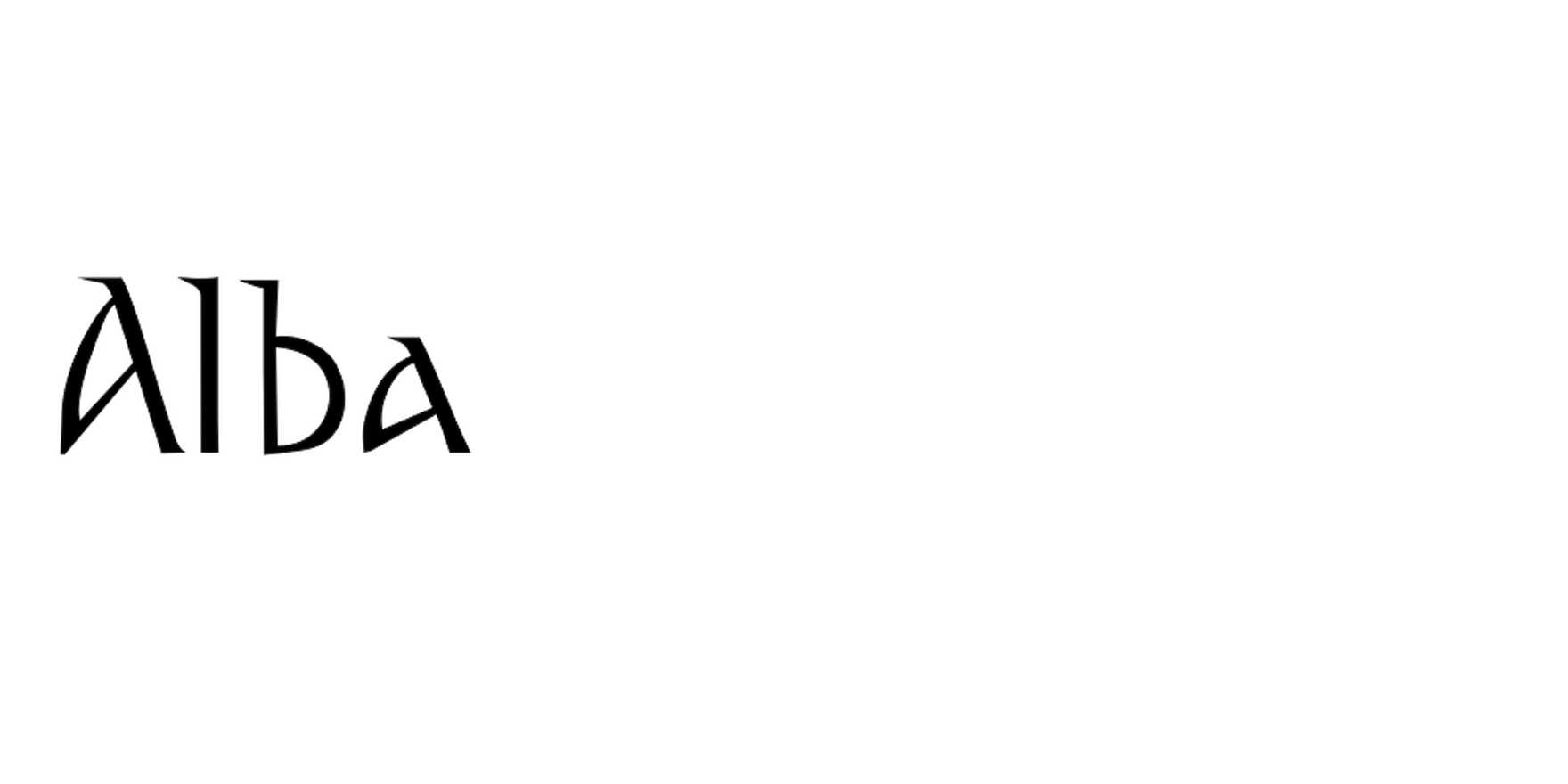 Alba in use - Fonts In Use