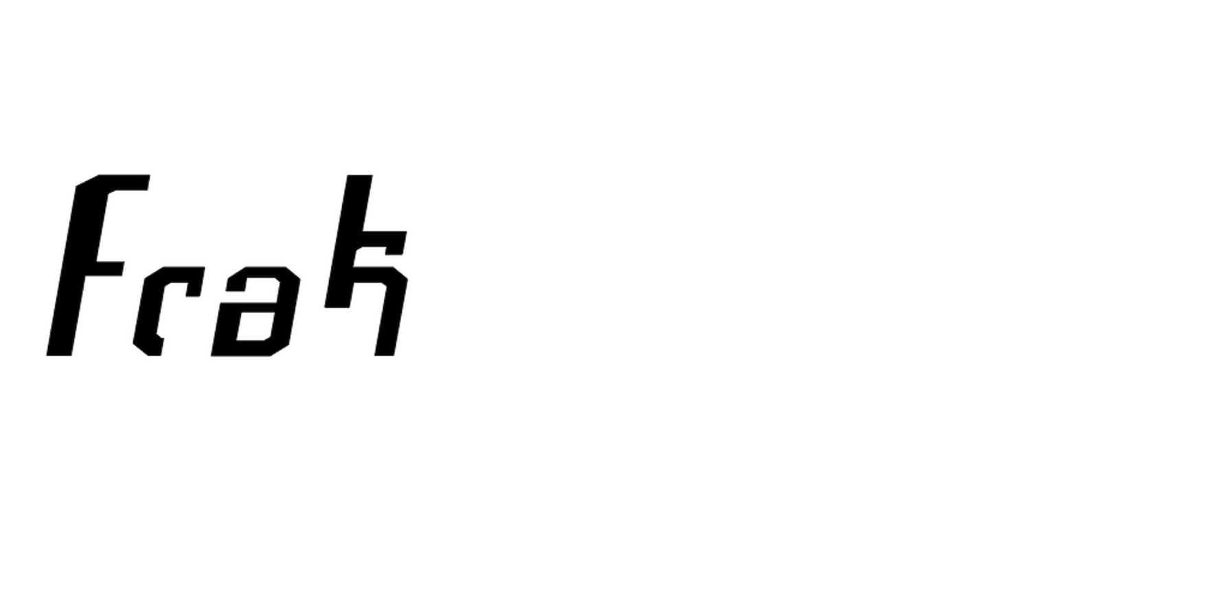 Frak in use - Fonts In Use