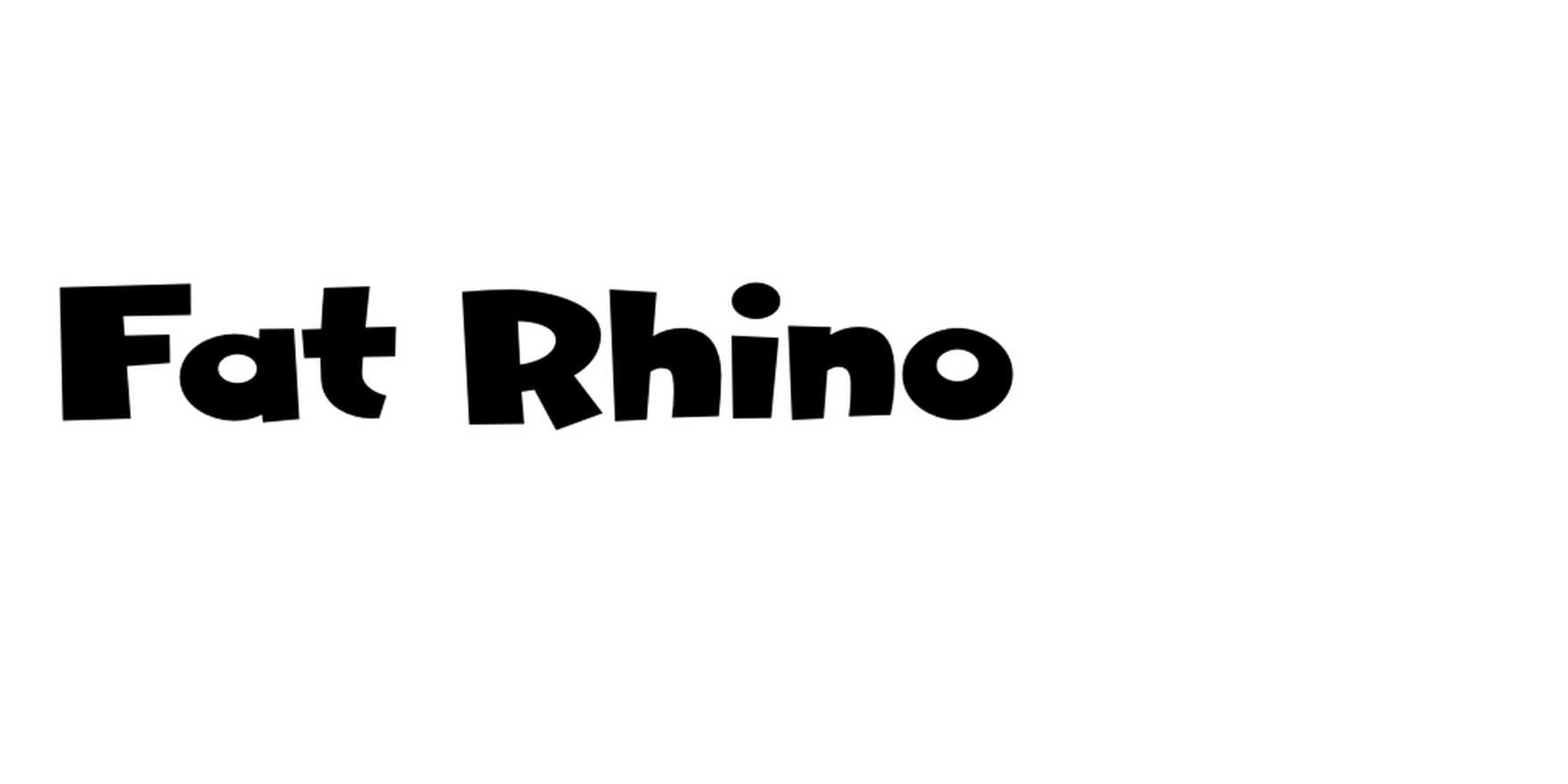 Fat Rhino in use - Fonts In Use