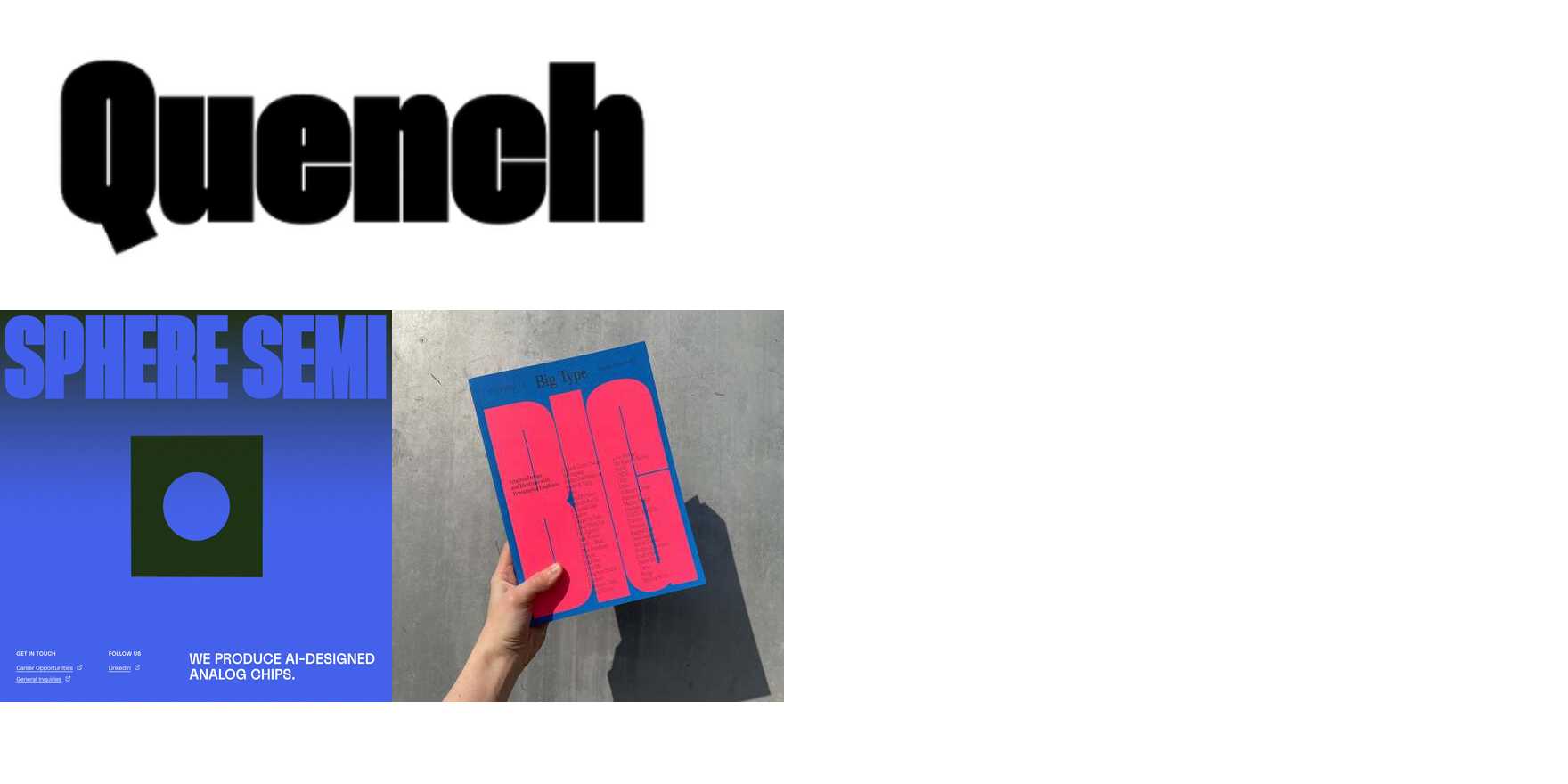 Quench (MyType) in use - Fonts In Use