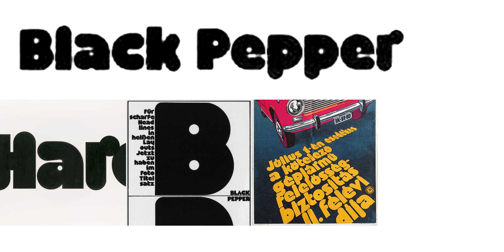 Black Pepper in use - Fonts In Use