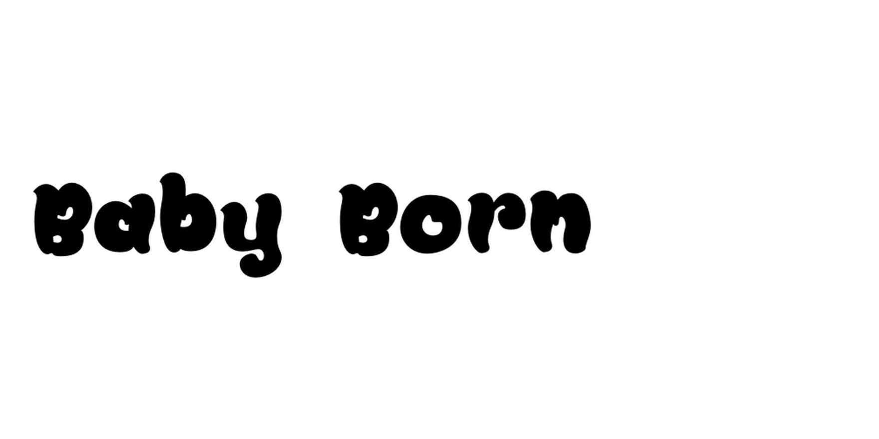 Baby Born in use - Fonts In Use