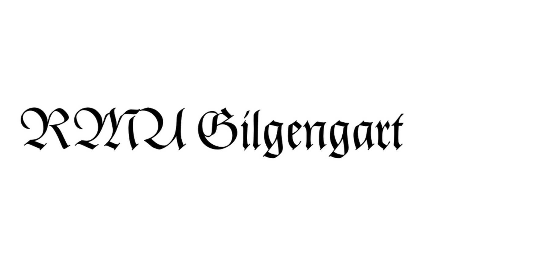 RMU Gilgengart in use - Fonts In Use