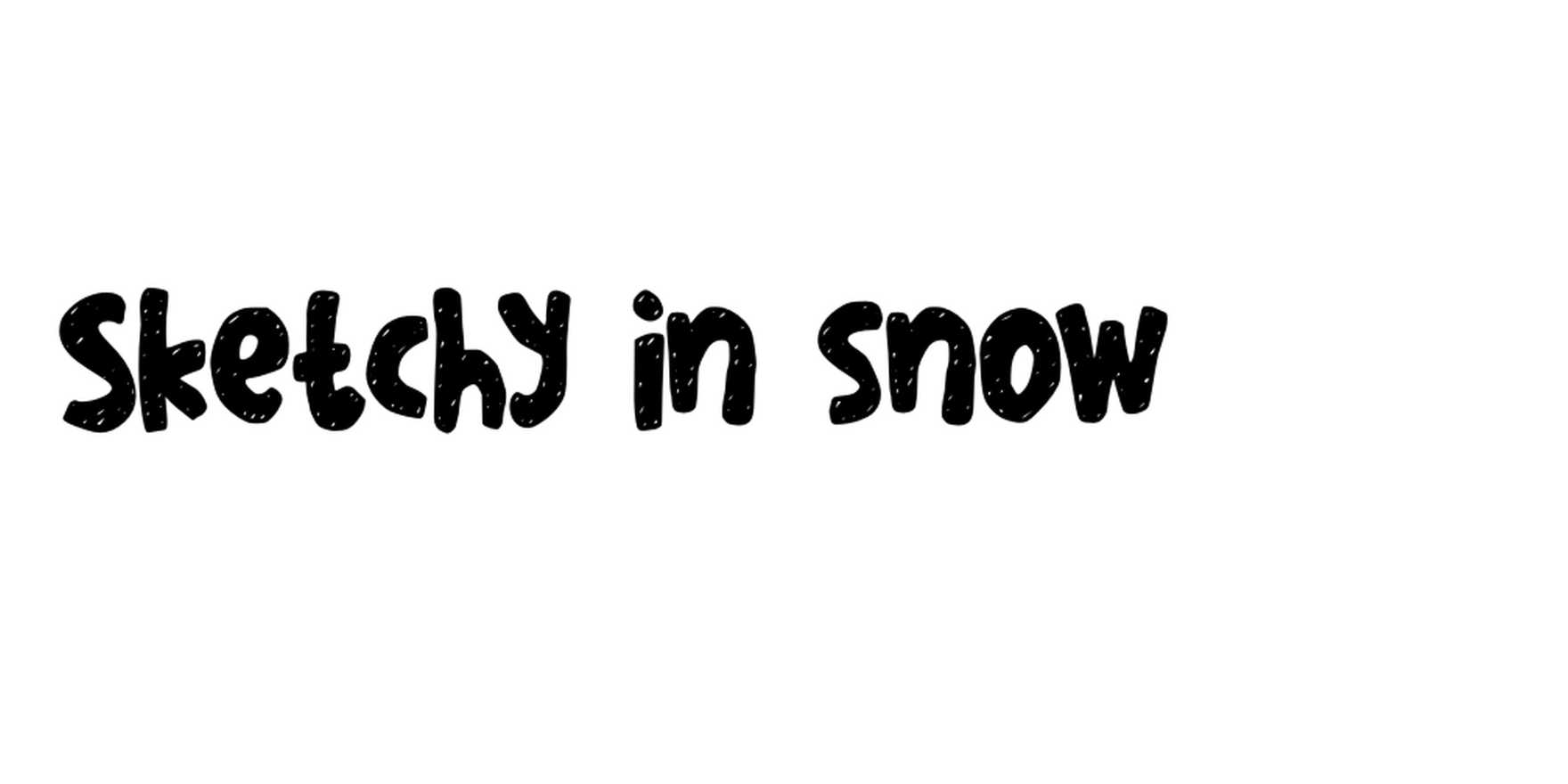 Sketchy in snow in use - Fonts In Use
