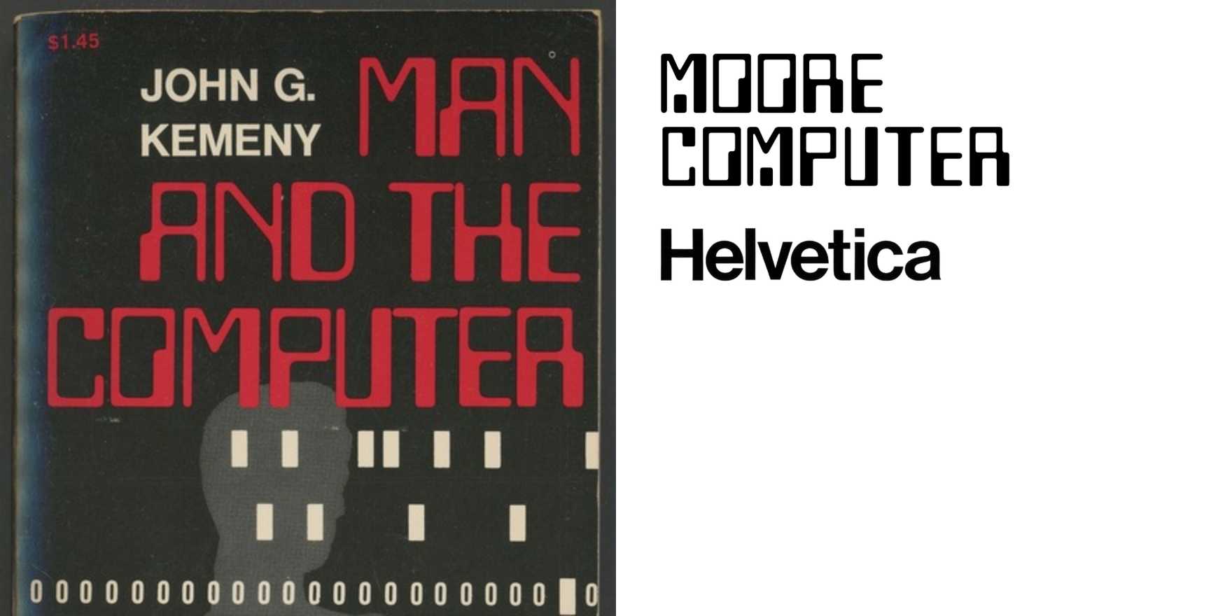 Man and the Computer by John G. Kemeny - Fonts In Use
