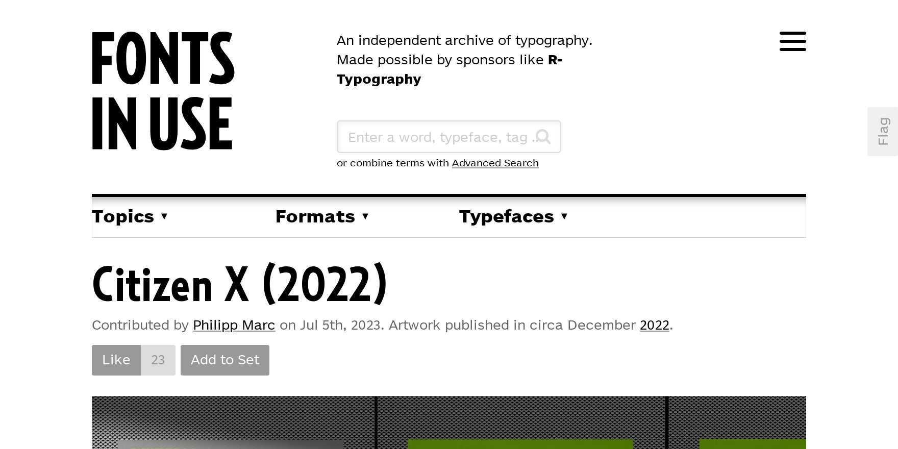 Citizen X Fonts In Use
