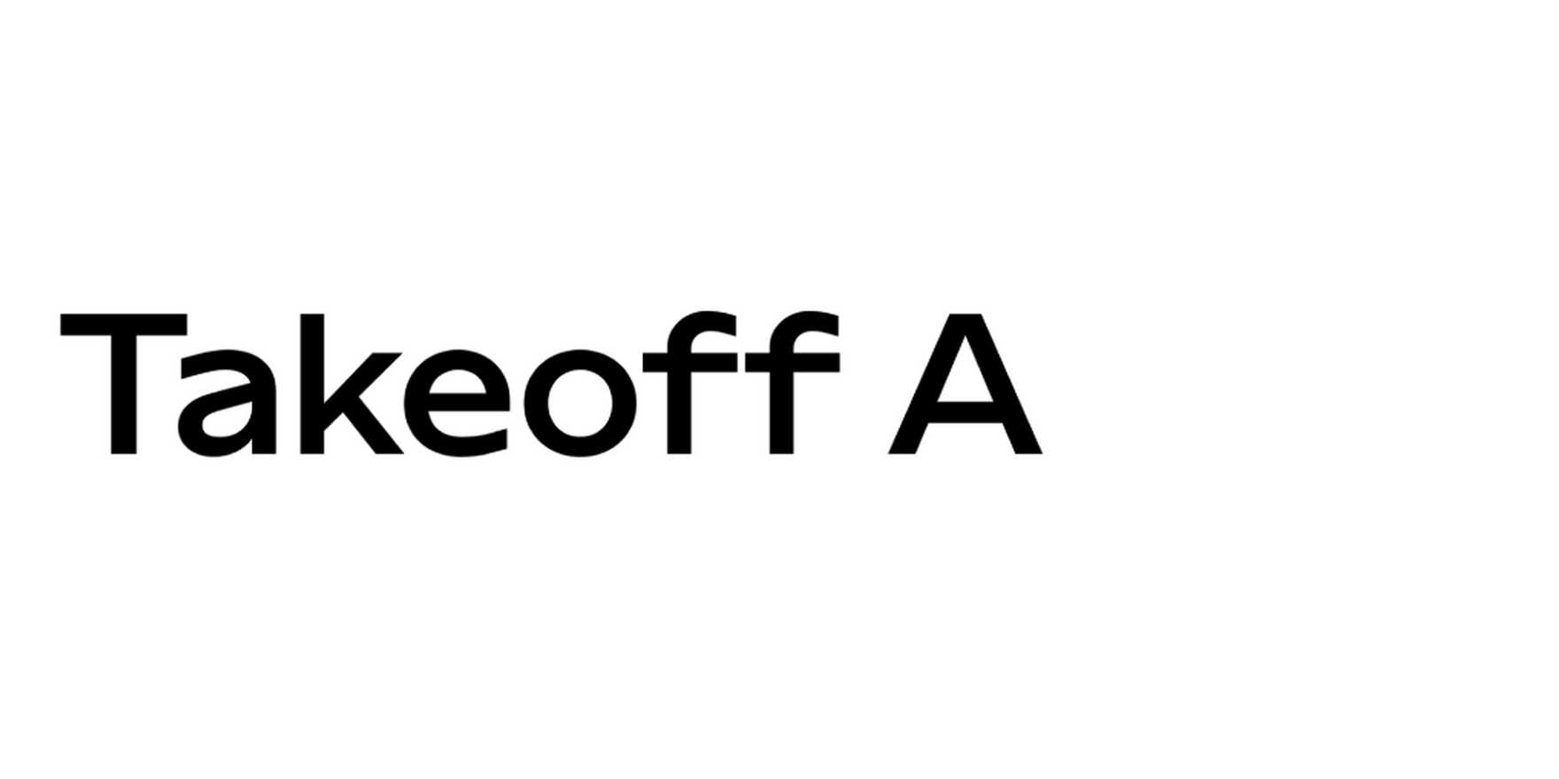 Takeoff A in use - Fonts In Use