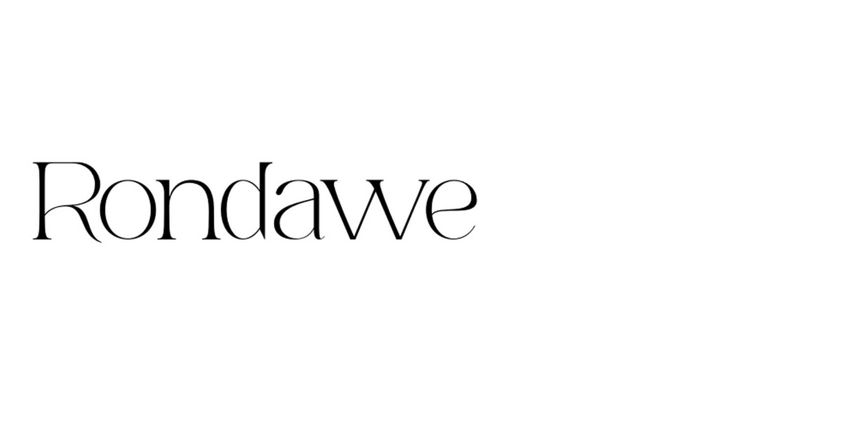 Rondawe in use - Fonts In Use
