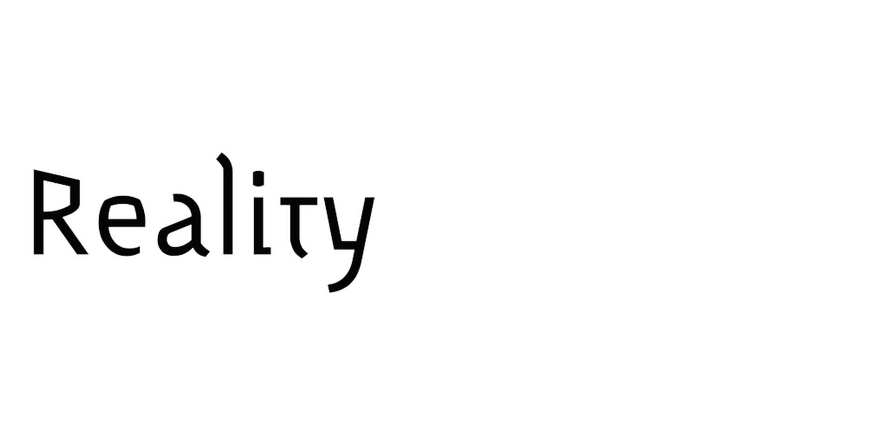 Reality in use - Fonts In Use