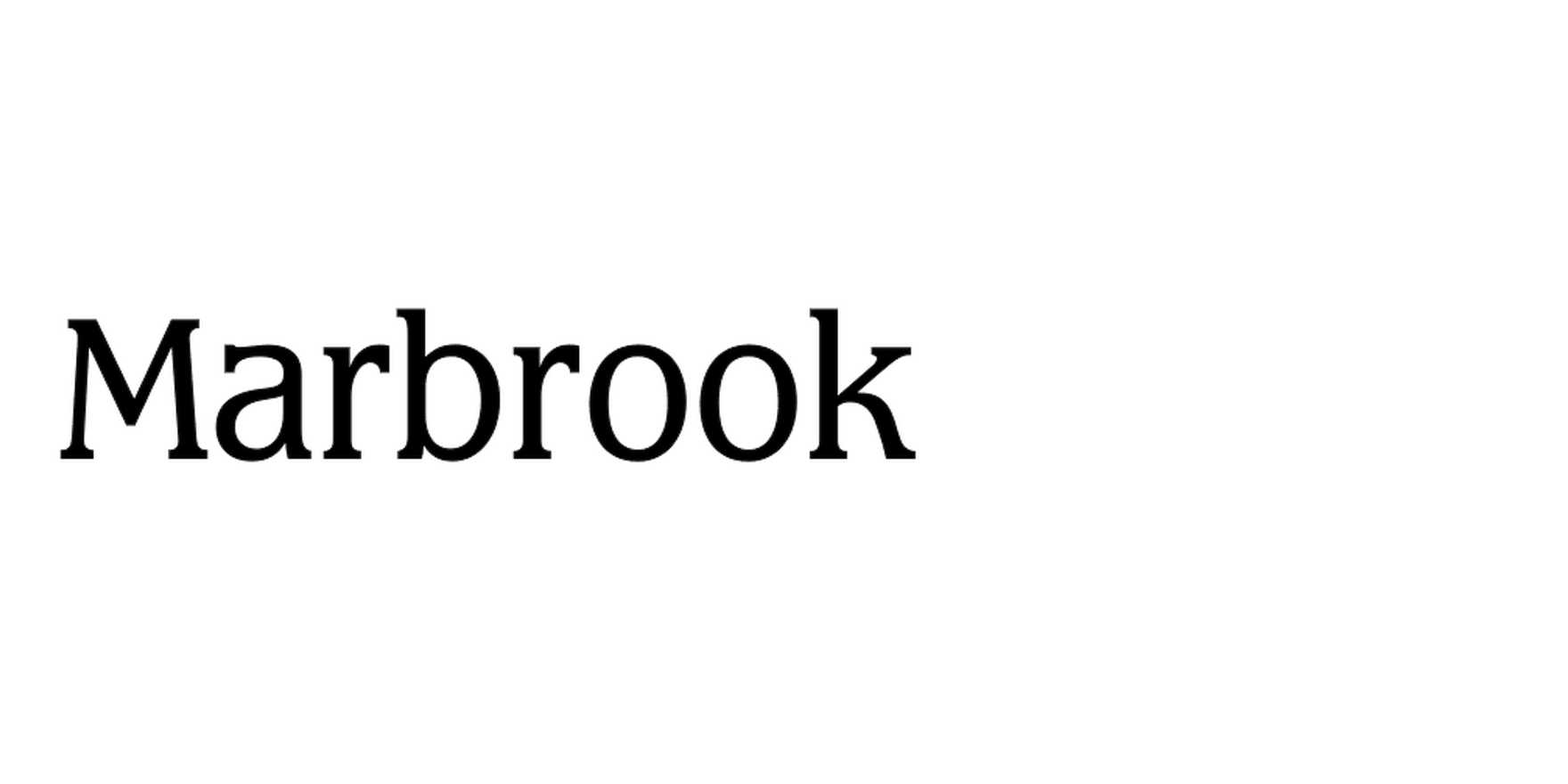Marbrook in use - Fonts In Use