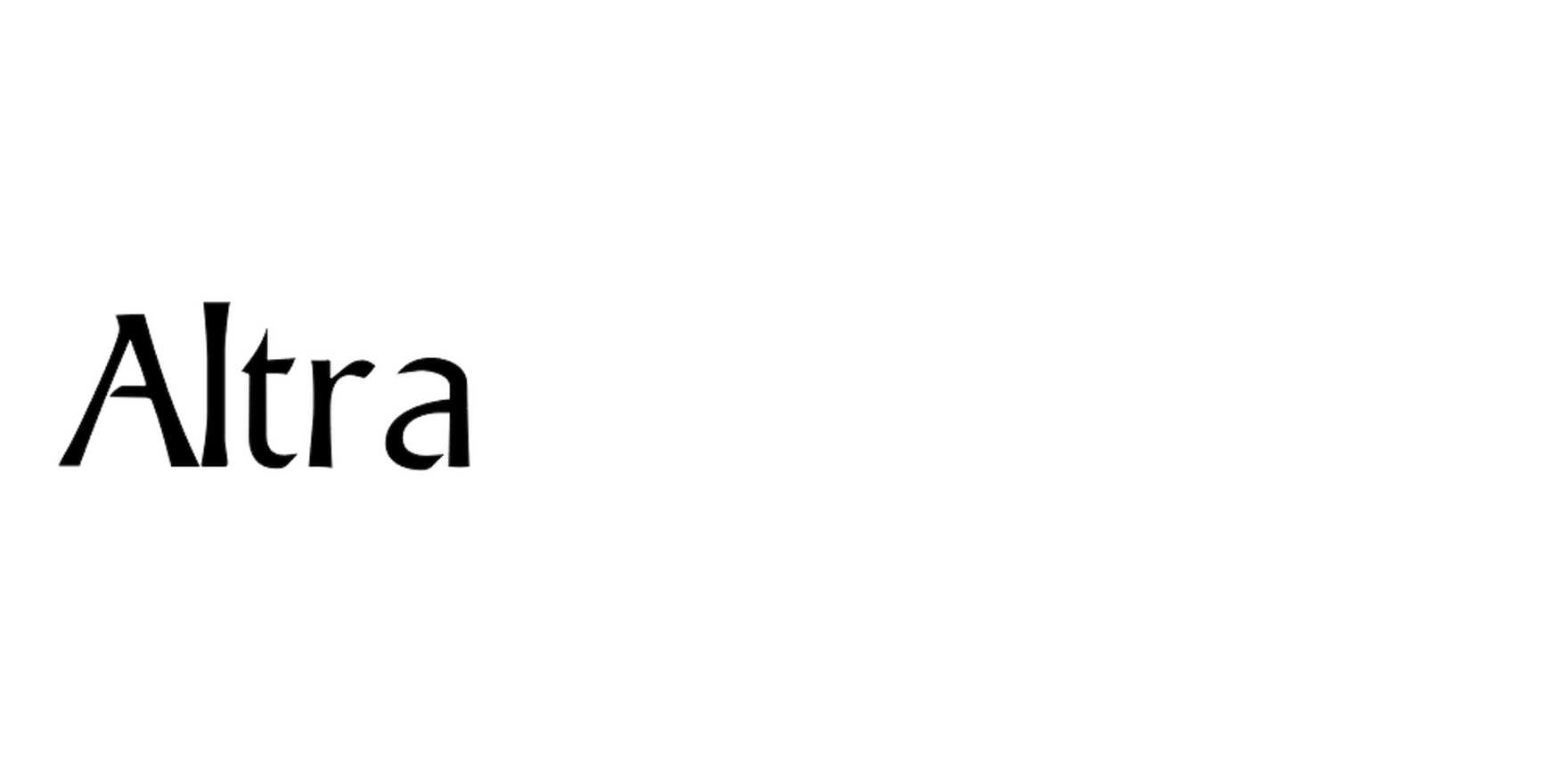 Altra in use - Fonts In Use