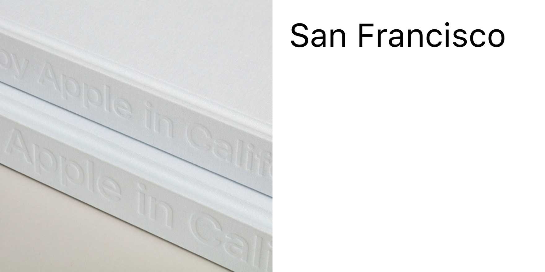 Designed by Apple in California - Fonts In Use