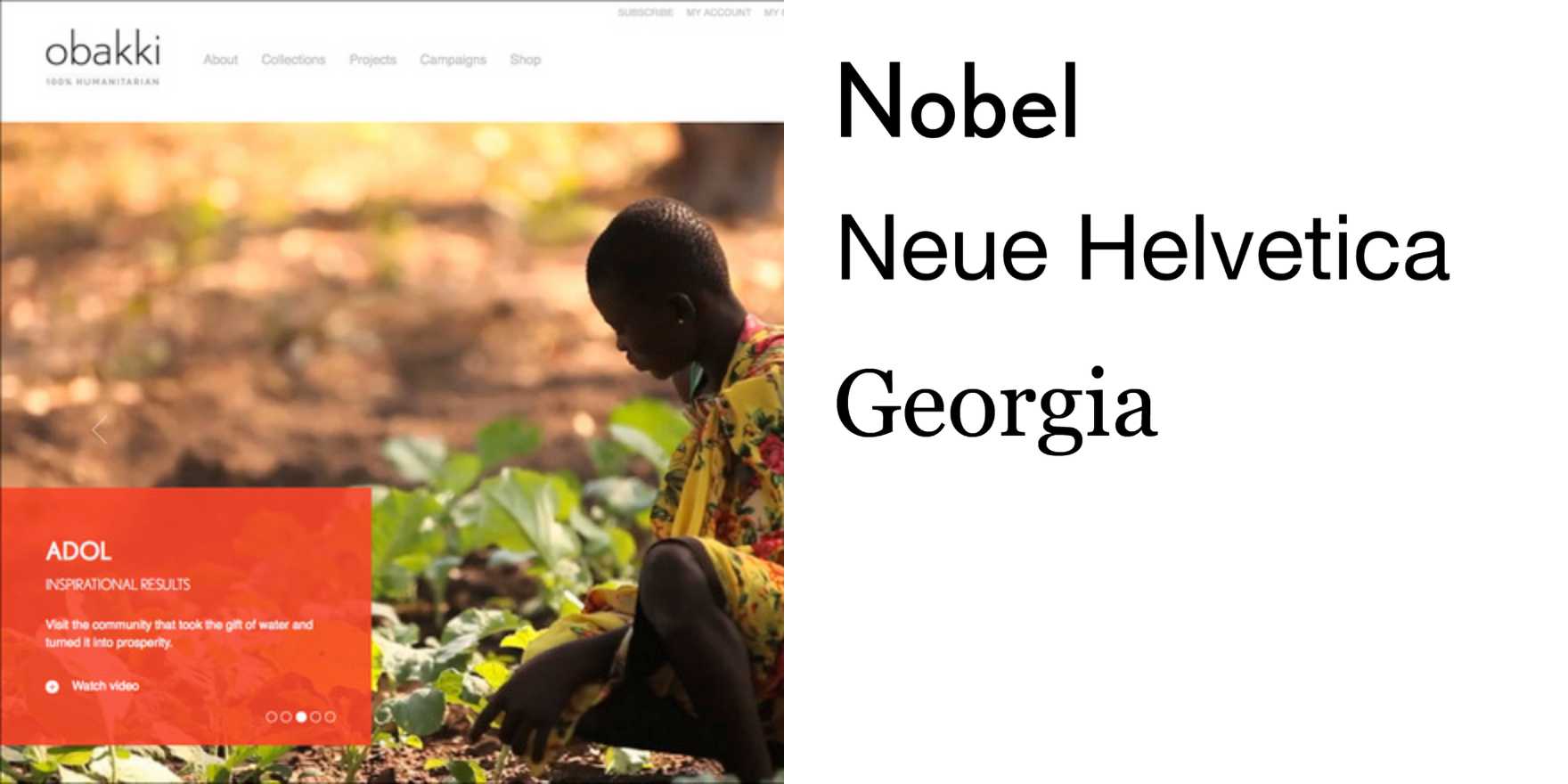 Obakki - Fonts In Use