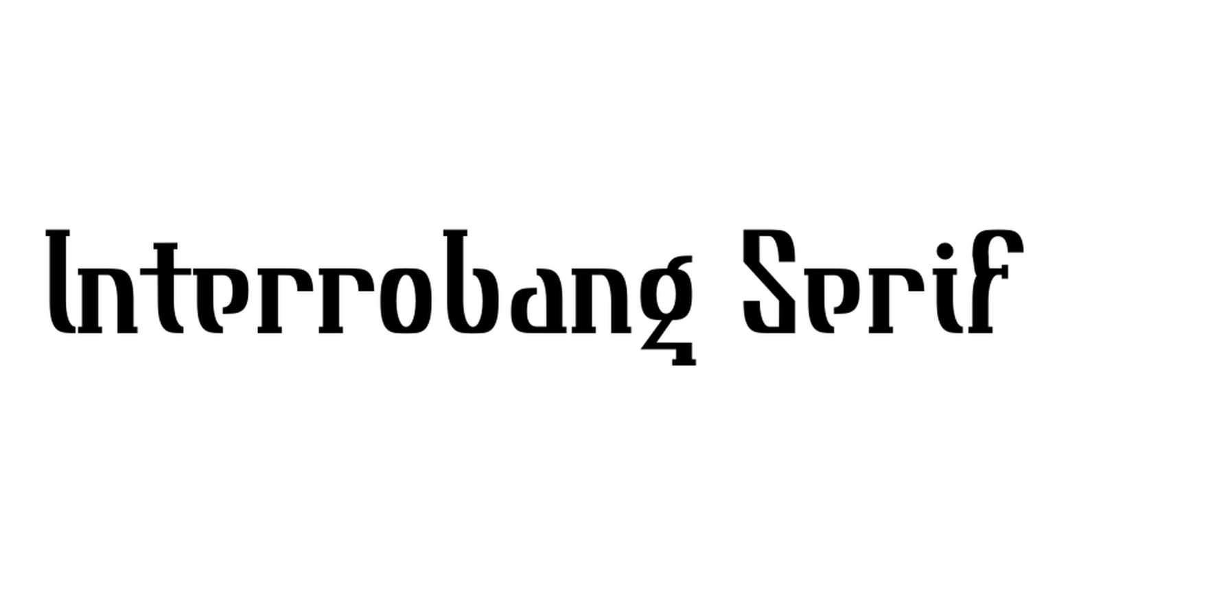 Interrobang Serif in use - Fonts In Use