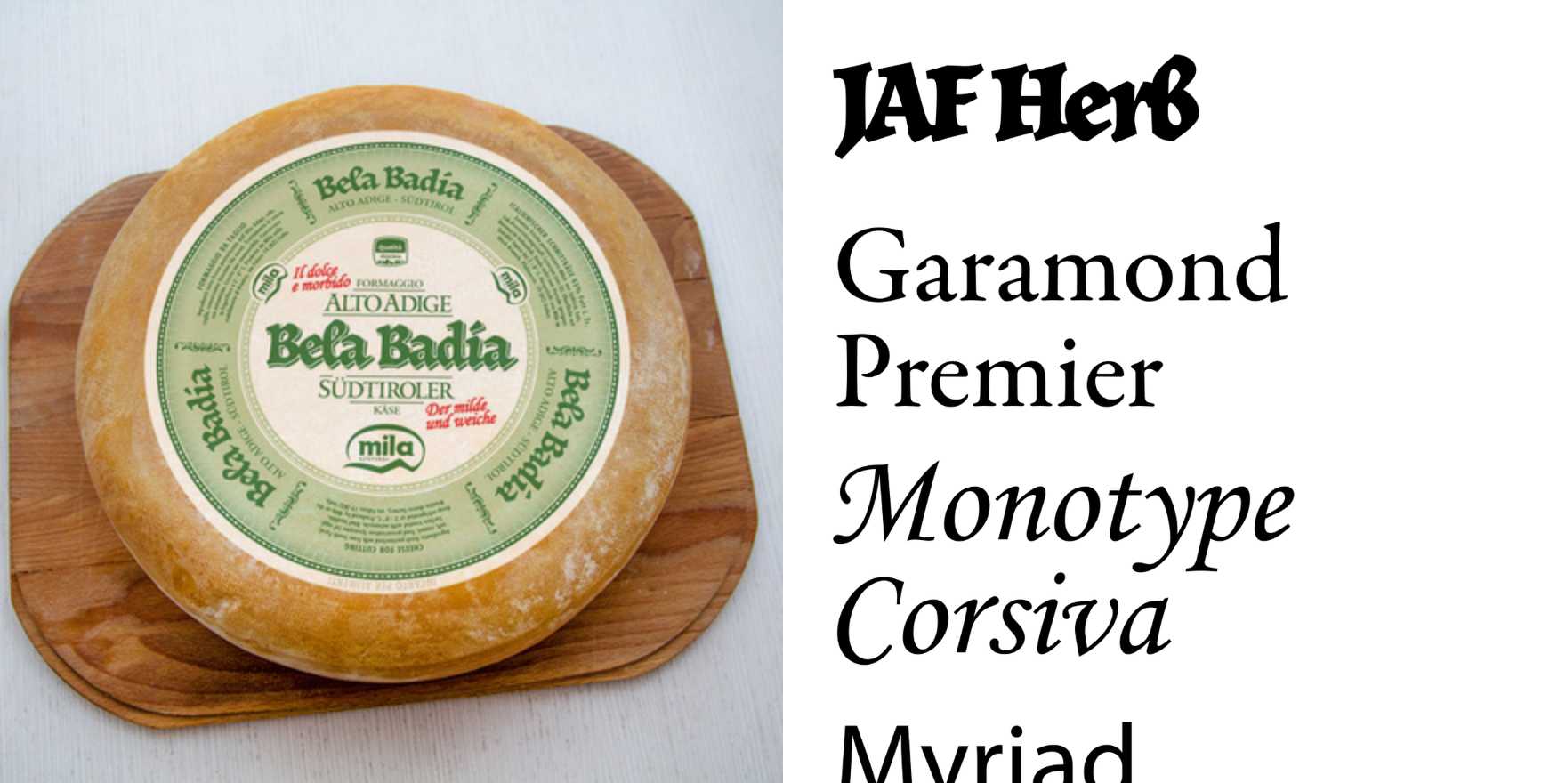 Bela Badia Fonts In Use