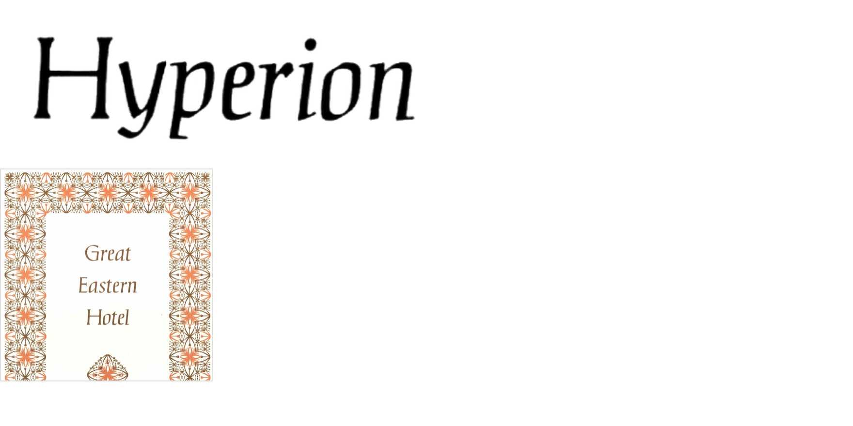 Hyperion in use - Fonts In Use
