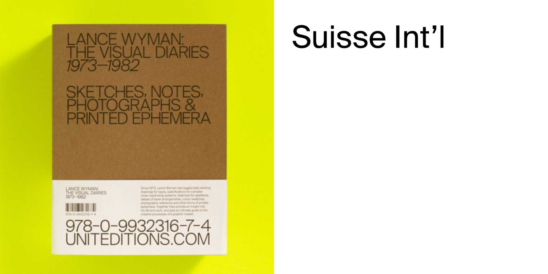 Lance Wyman: The Visual Diaries 1973–1982 - Fonts In Use