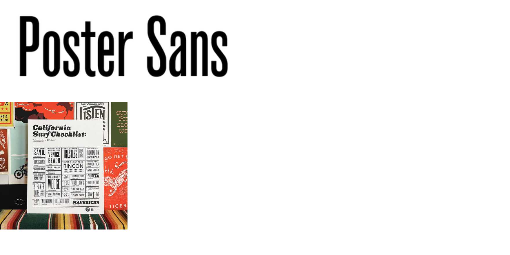 Poster Sans in use - Fonts In Use