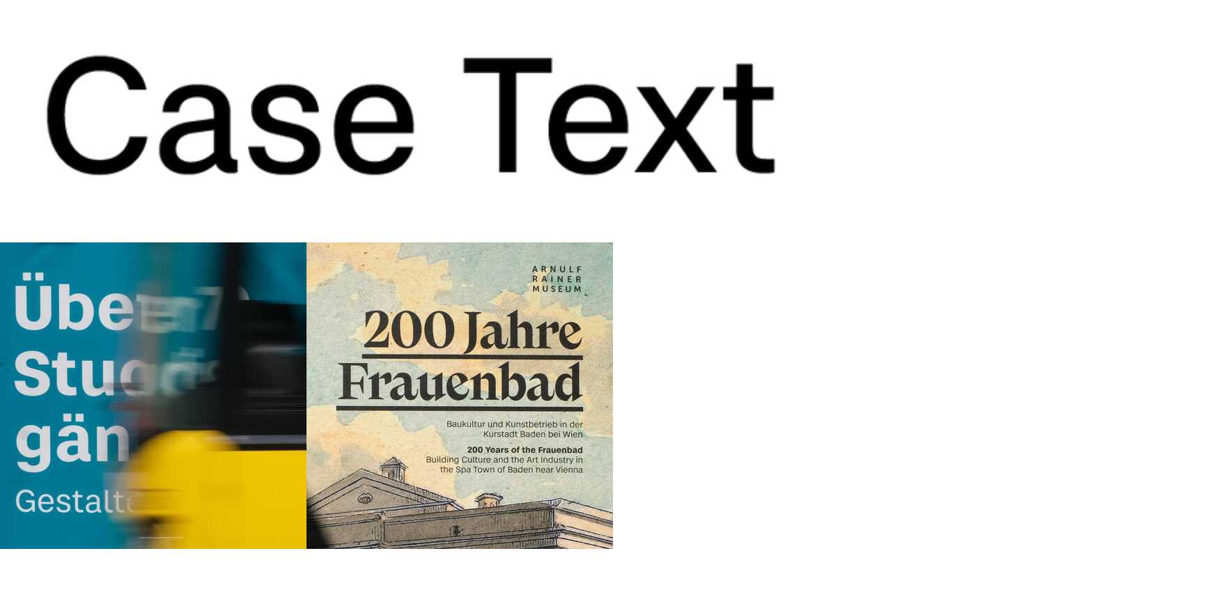 Case Text in use - Fonts In Use