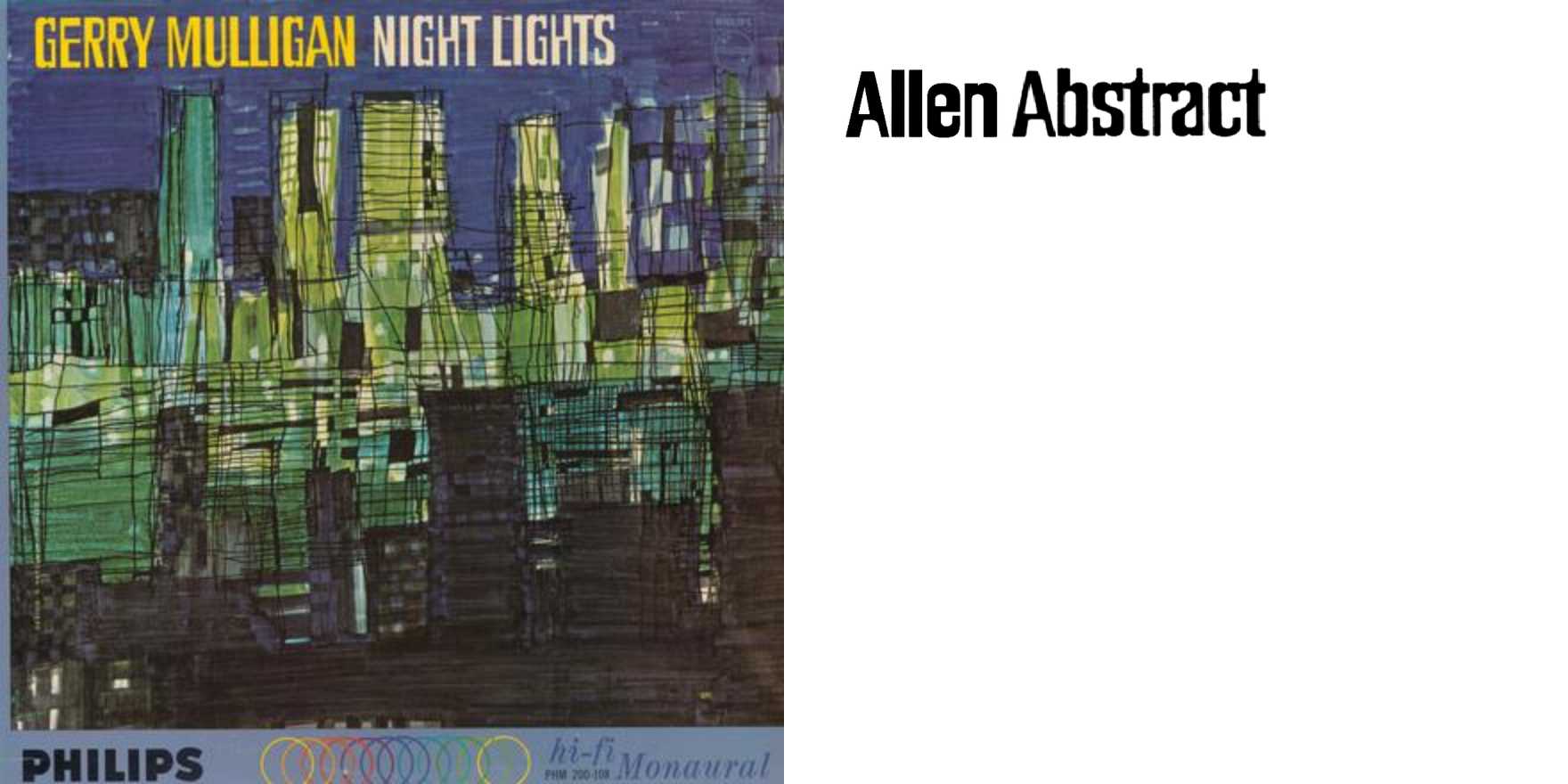 Gerry Mulligan – Night Lights album art - Fonts In Use