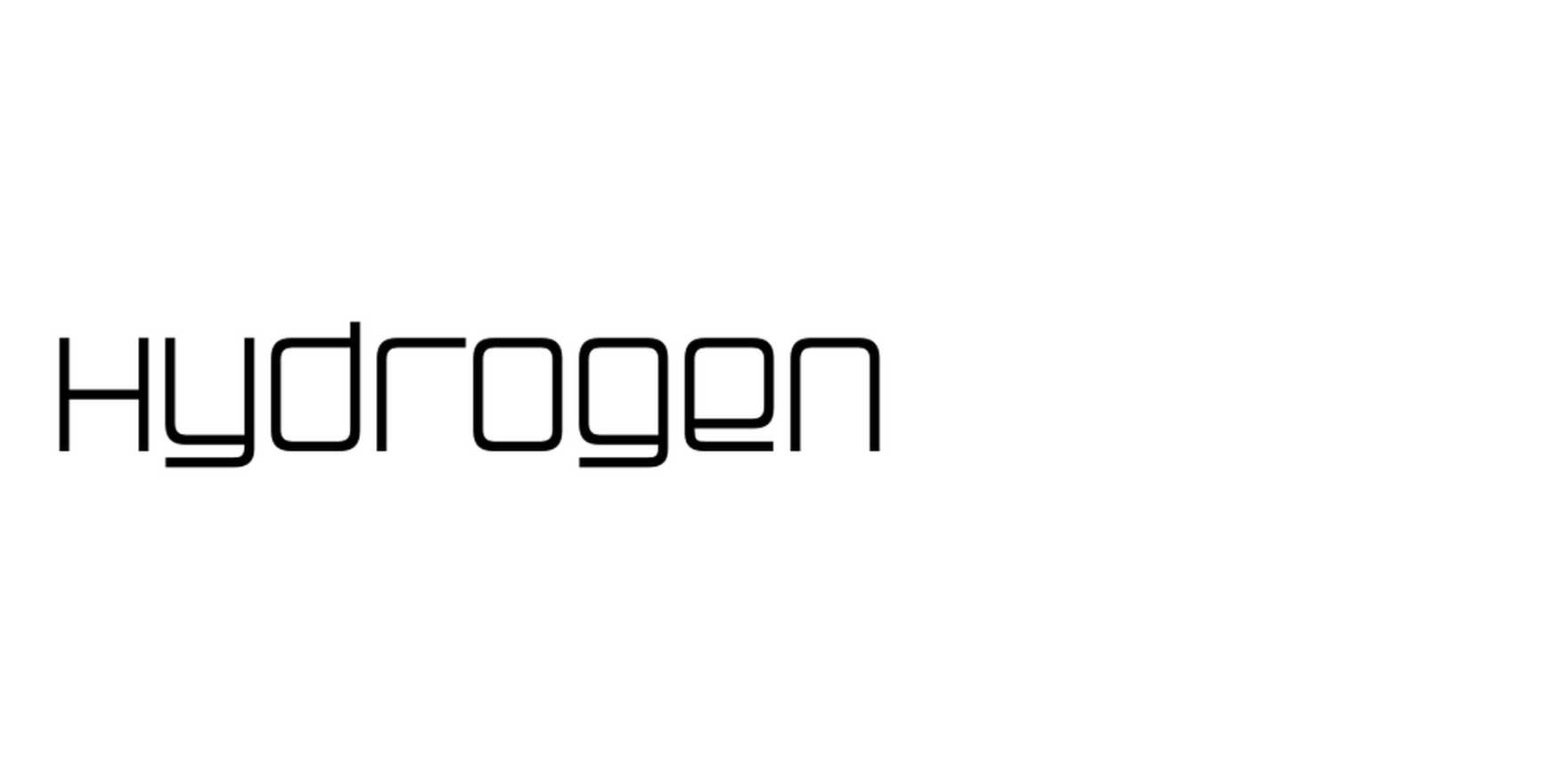 Hydrogen in use - Fonts In Use