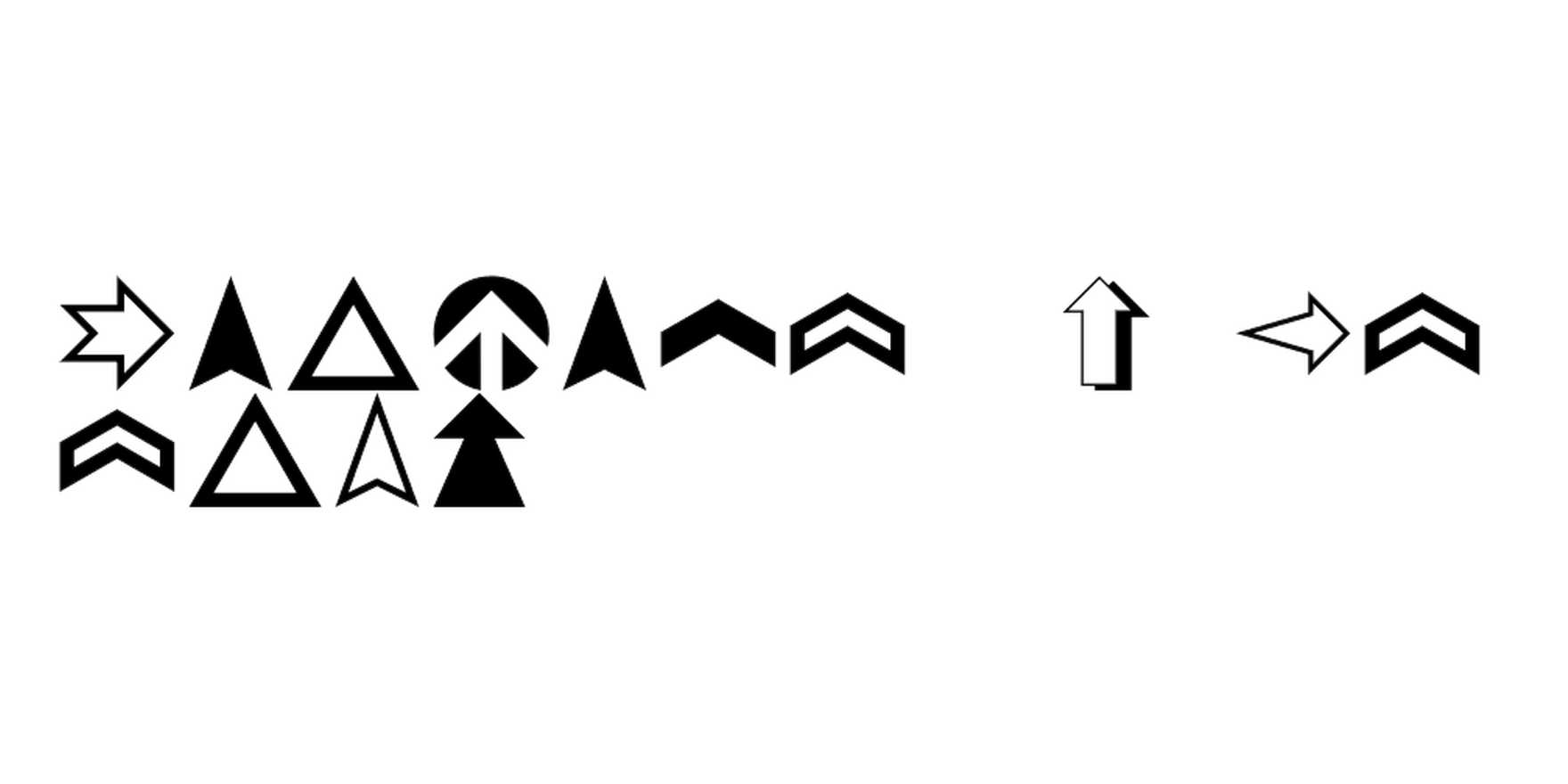 Geometric Arrows in use - Fonts In Use