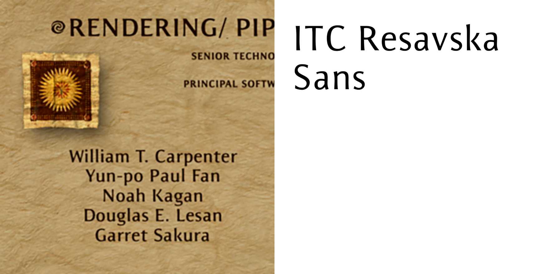 Moana end credits - Fonts In Use