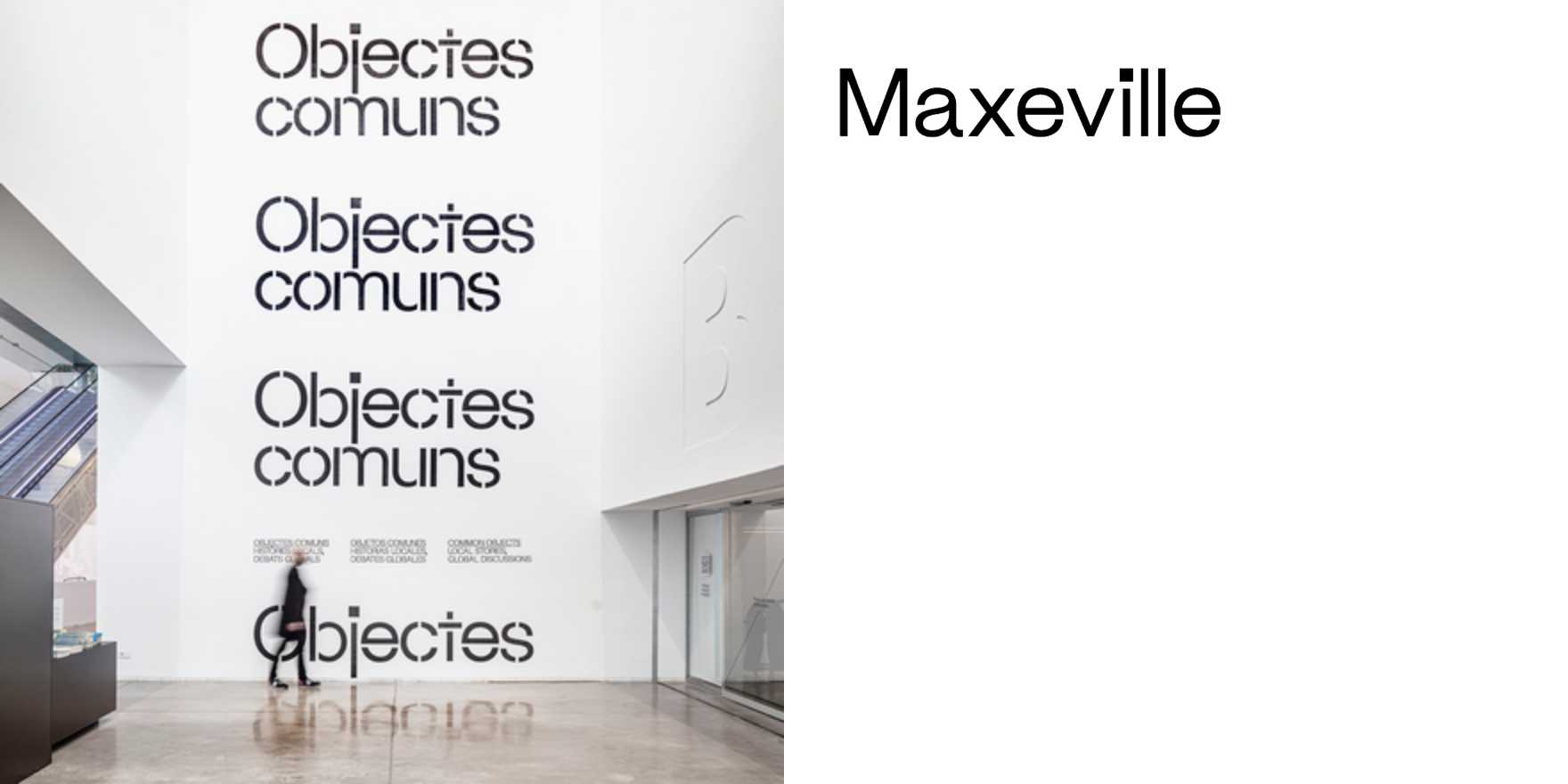 Objectes Comuns / Common Objects exhibition - Fonts In Use