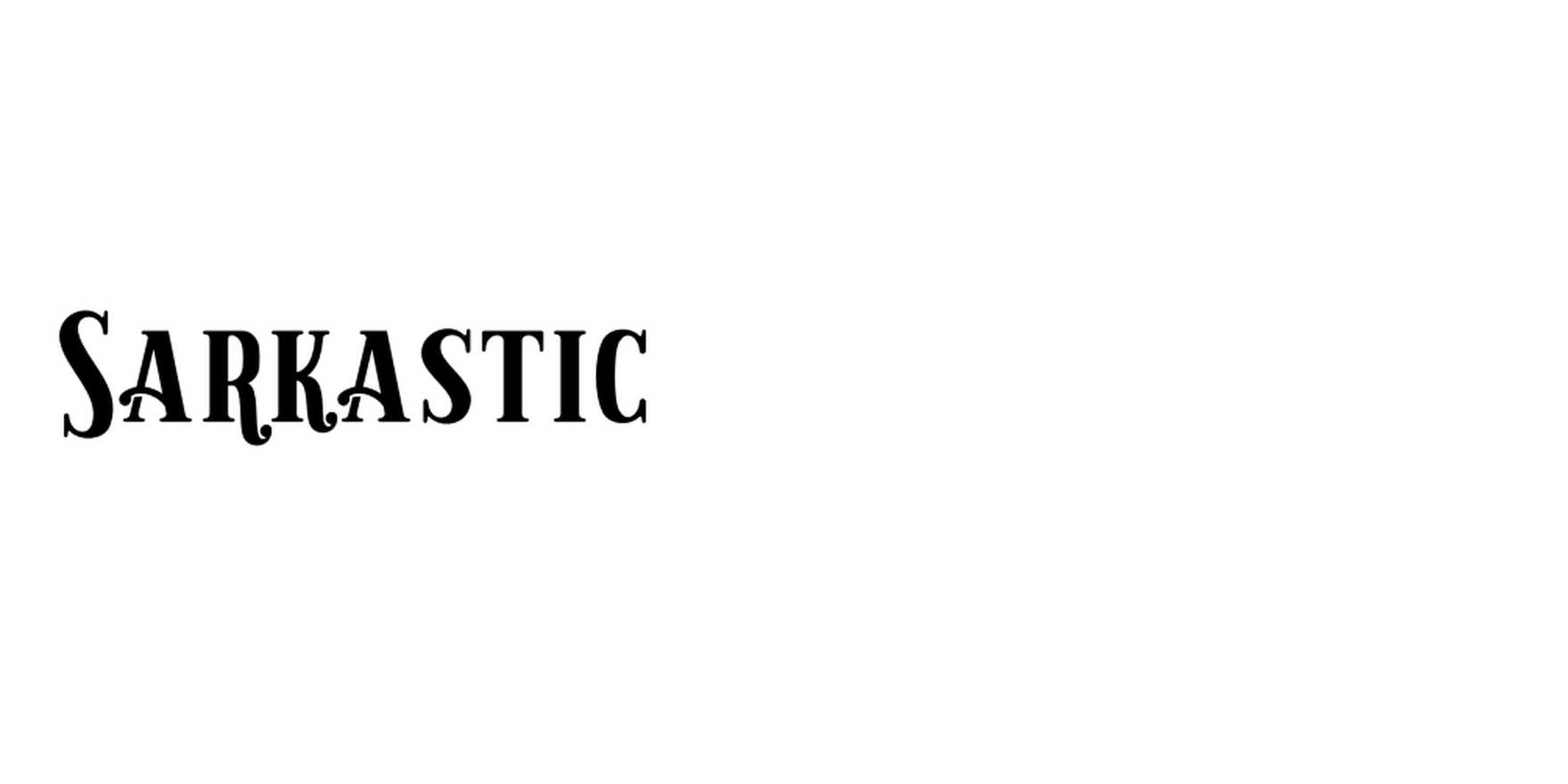 Sarkastic in use - Fonts In Use